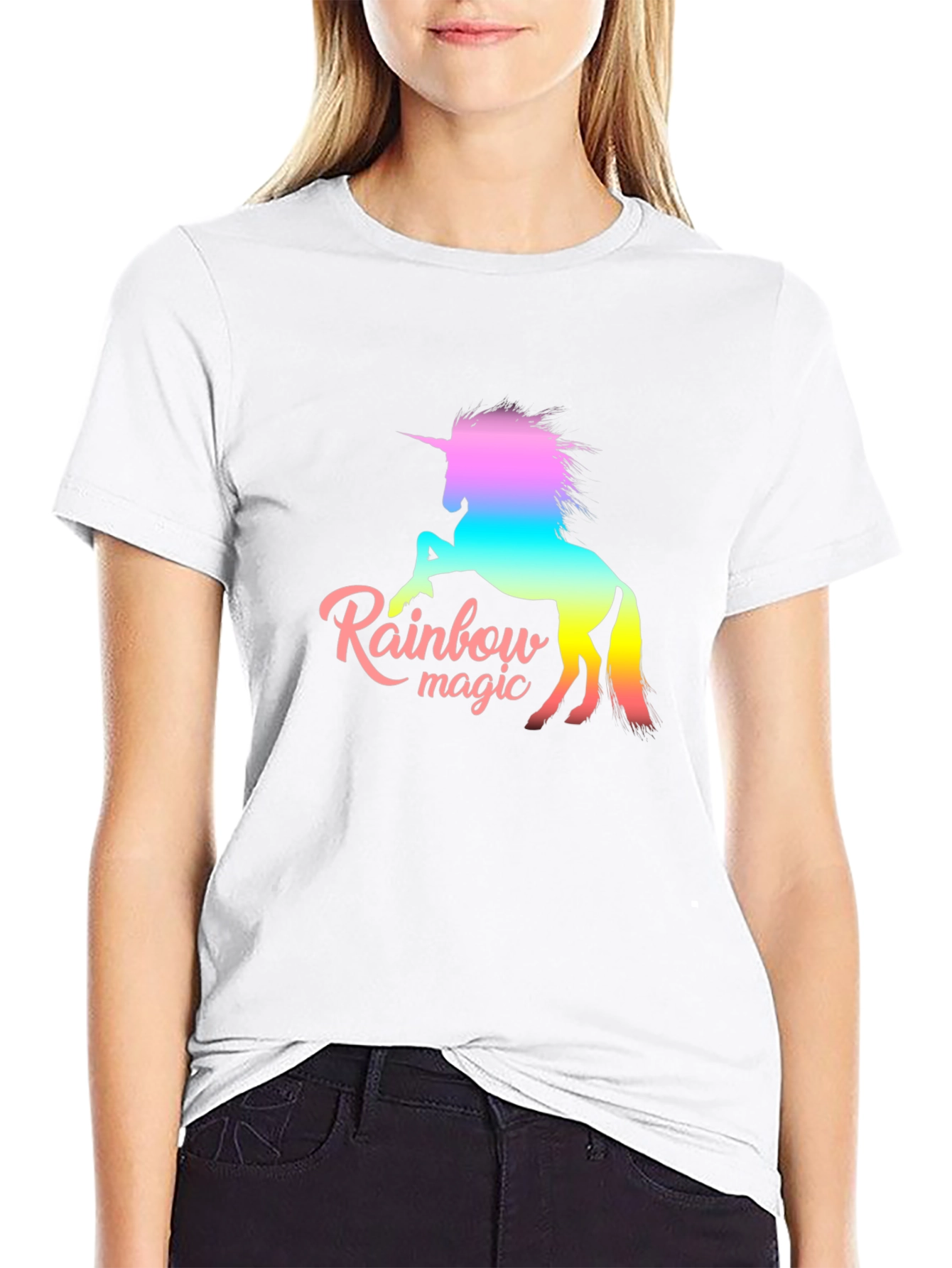 Rainbow Unicorn Graphic T-Shirt