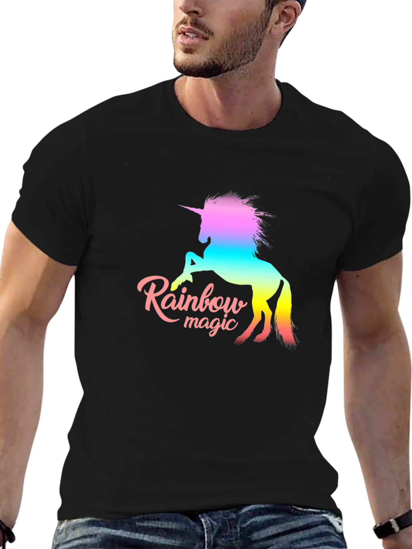 Rainbow Unicorn Graphic T-Shirt
