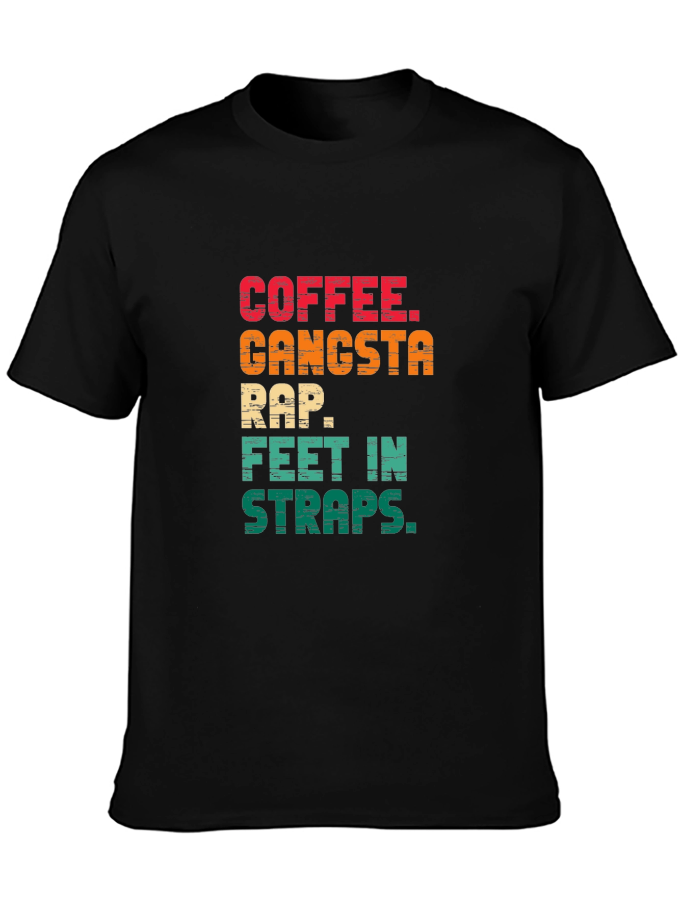 Coffee Gangsta Rap Graphic T-Shirt