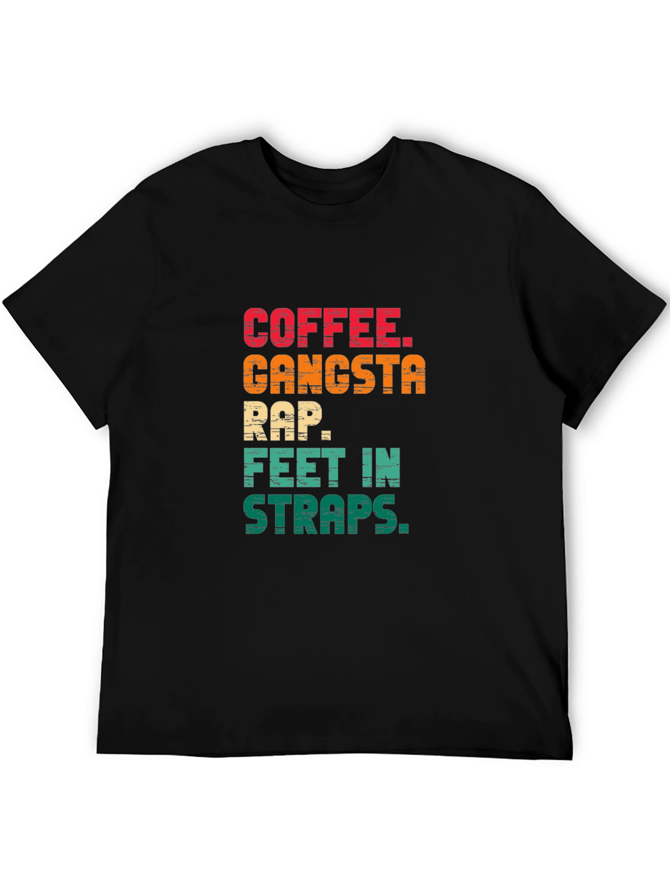 Coffee Gangsta Rap Graphic T-Shirt