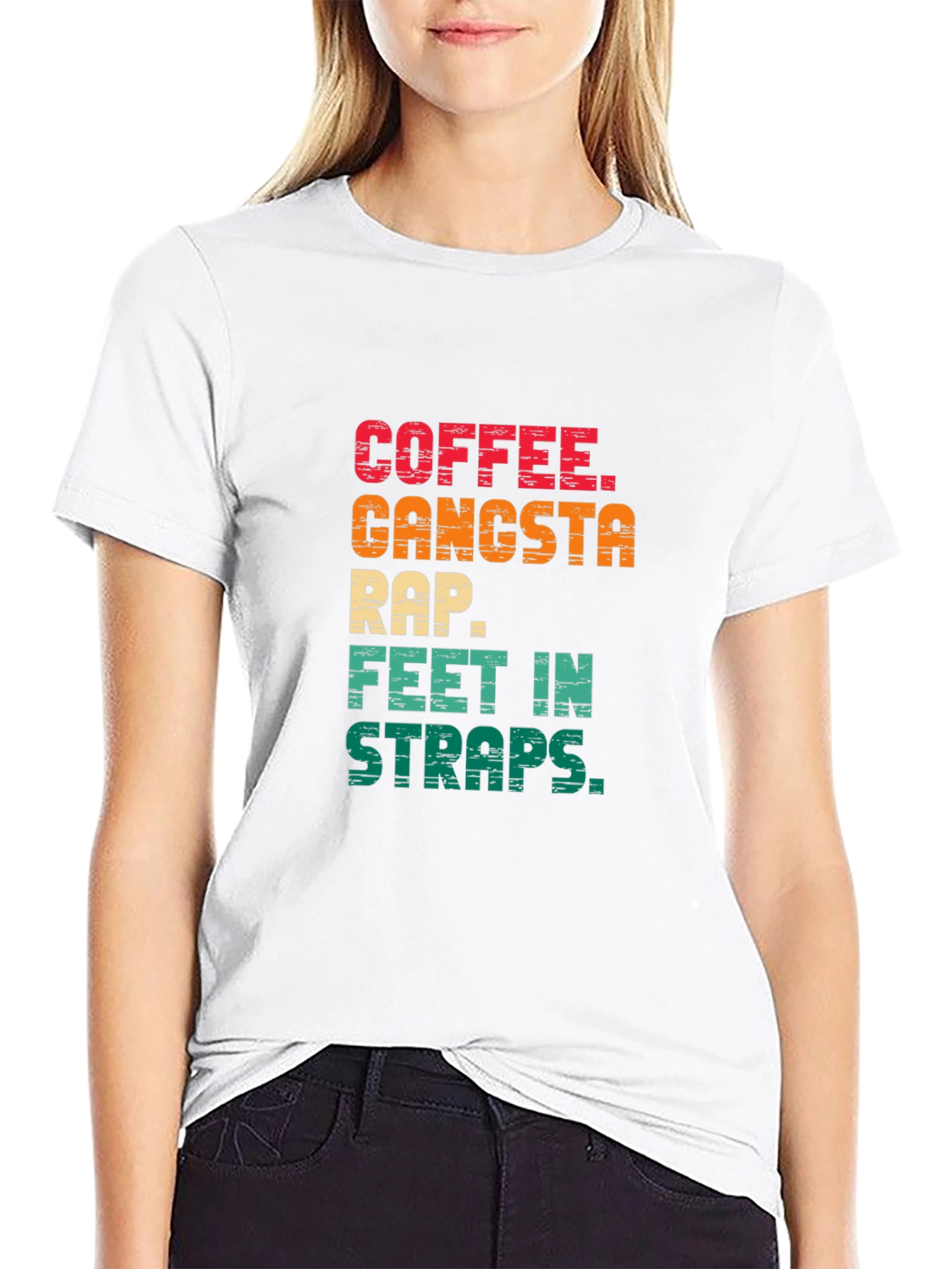 Coffee Gangsta Rap Graphic T-Shirt