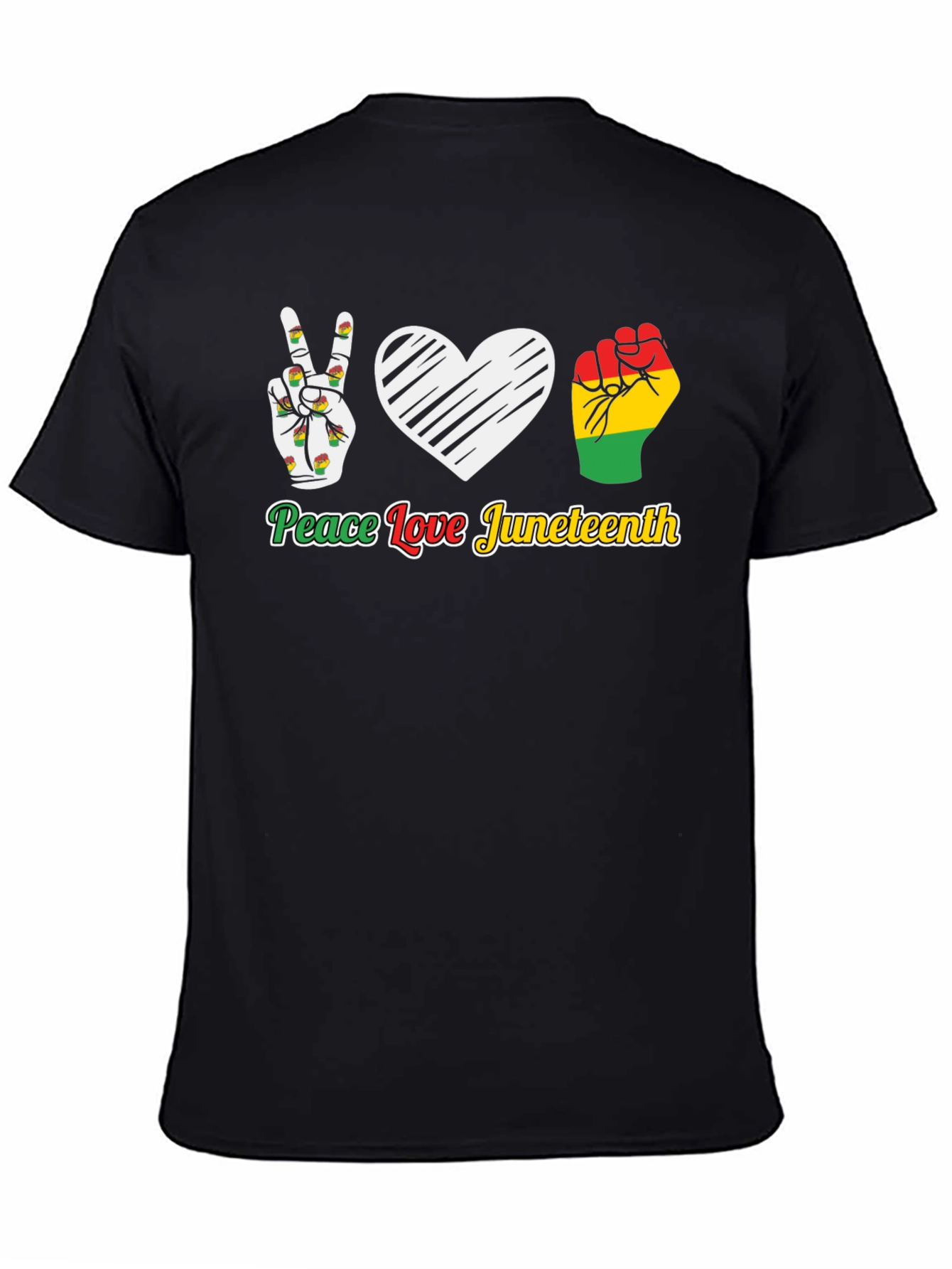Juneteenth Peace Love T-Shirt - Celebrate Freedom