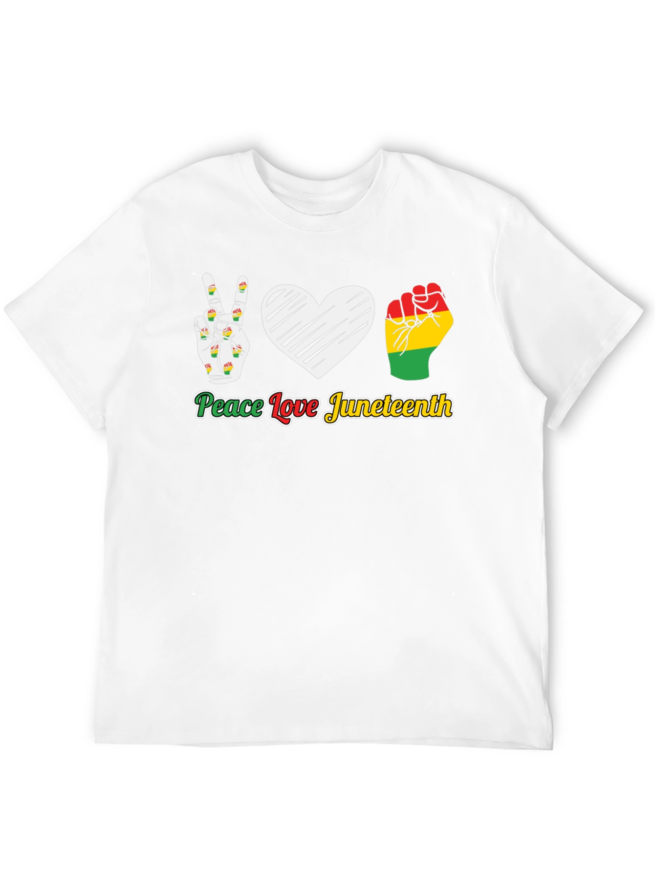 Juneteenth Peace Love T-Shirt - Celebrate Freedom