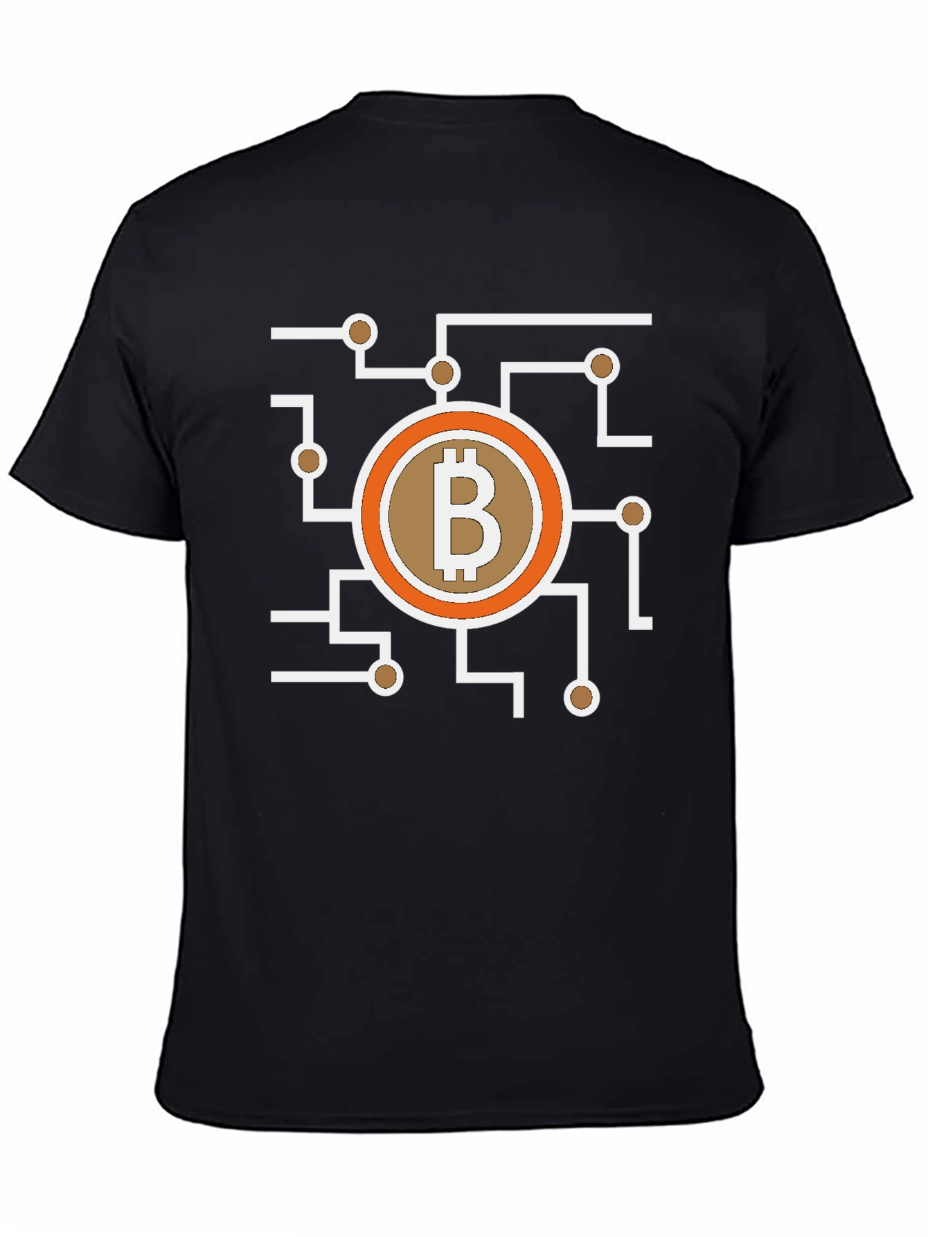 Bitcoin Circuit Graphic Tee - Crypto Currency Shirt