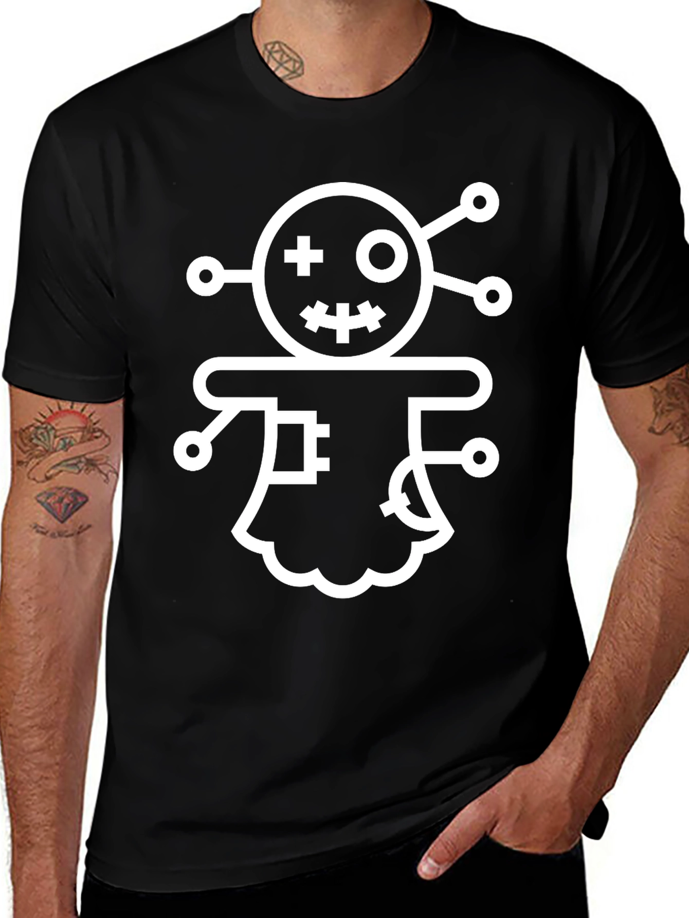 Voodoo Doll Graphic Tee - Unique Novelty T-Shirt