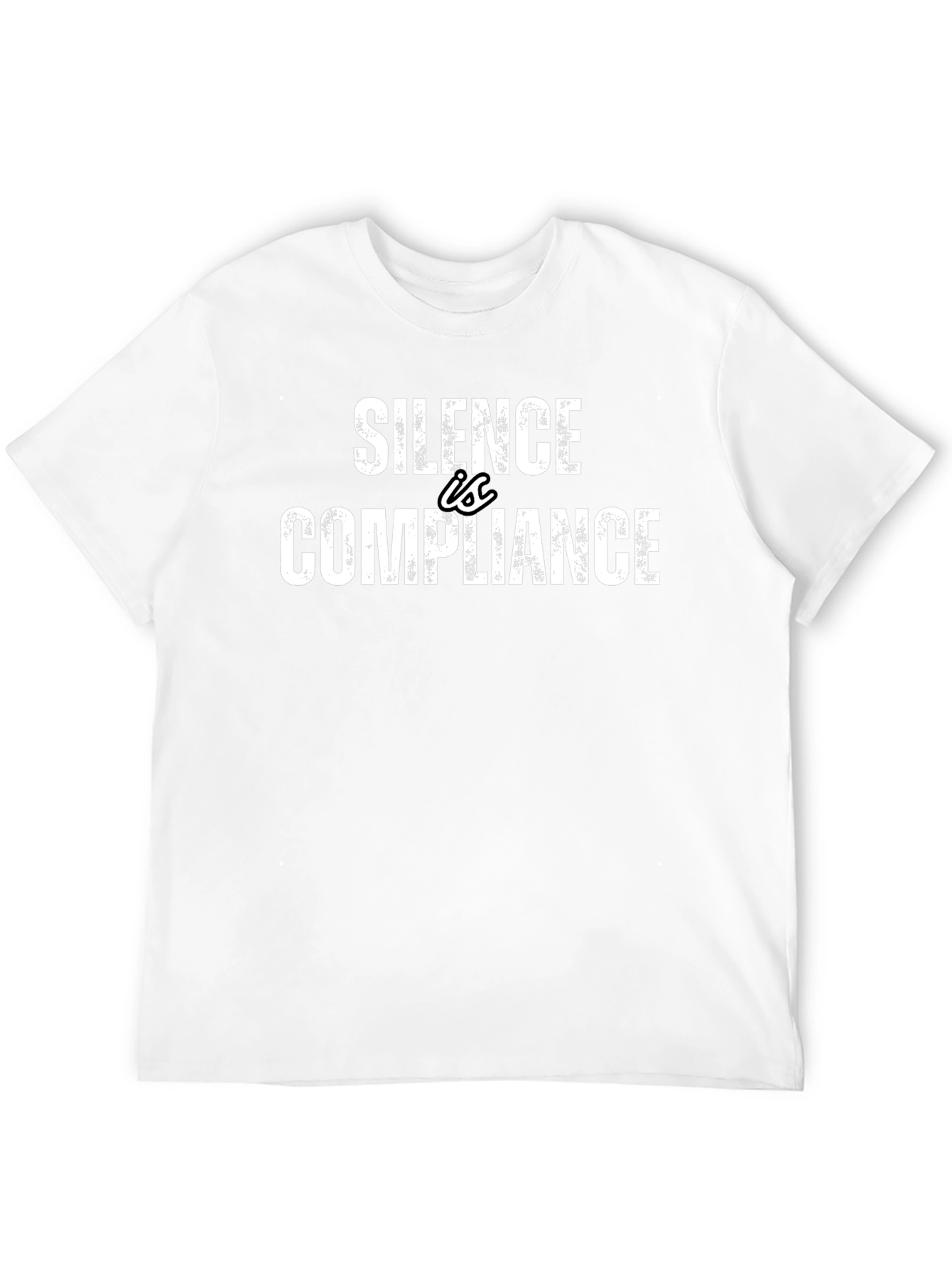 Silence is Compliance Graphic Tee - Black