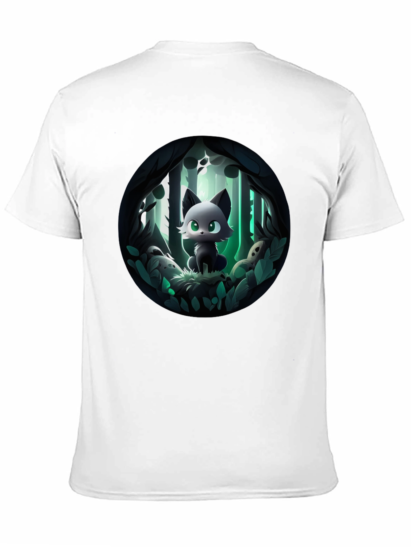 Cartoon Cat Forest T-Shirt