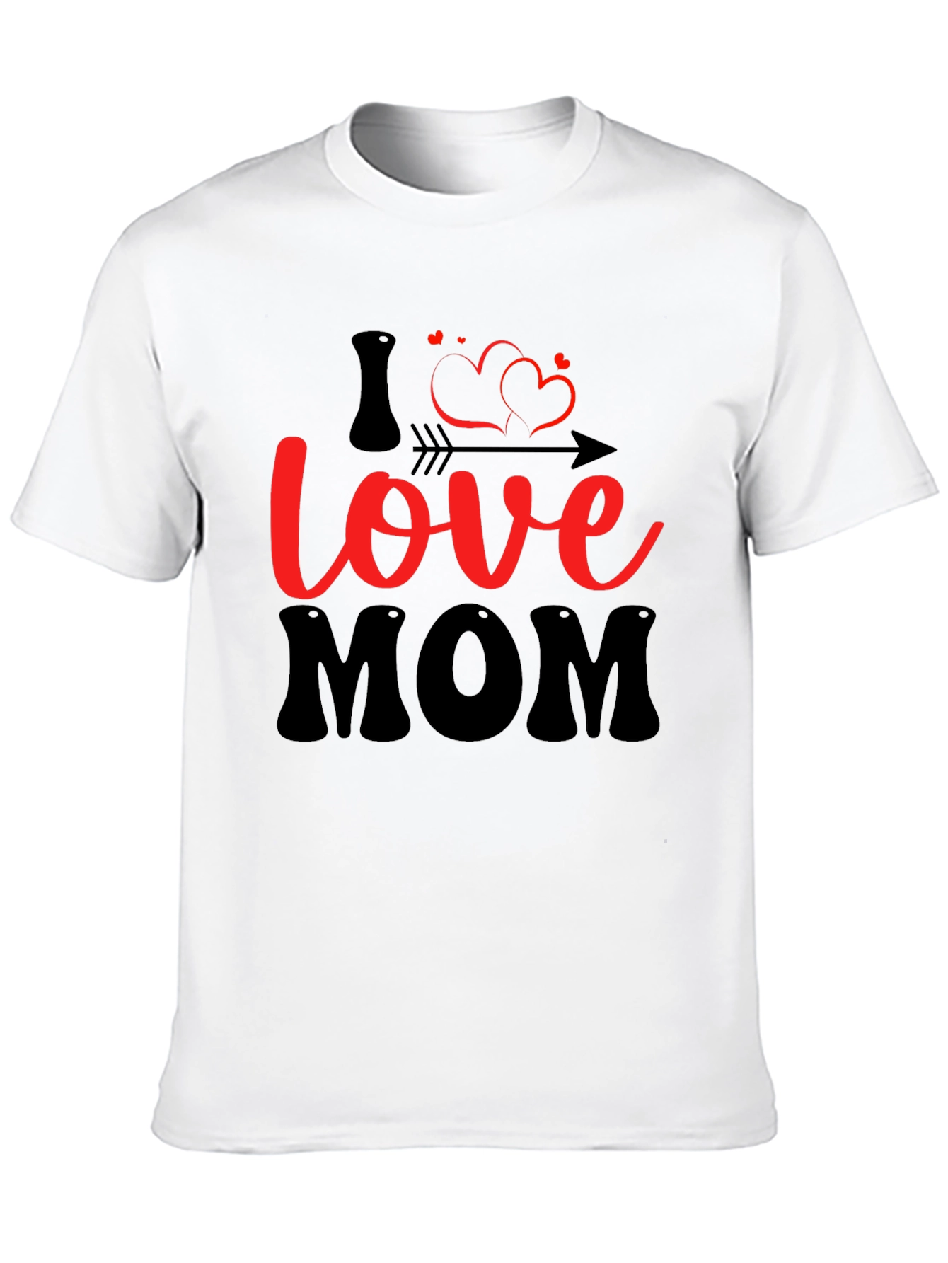 I Love Mom T-Shirt - Stylish Graphic Tee