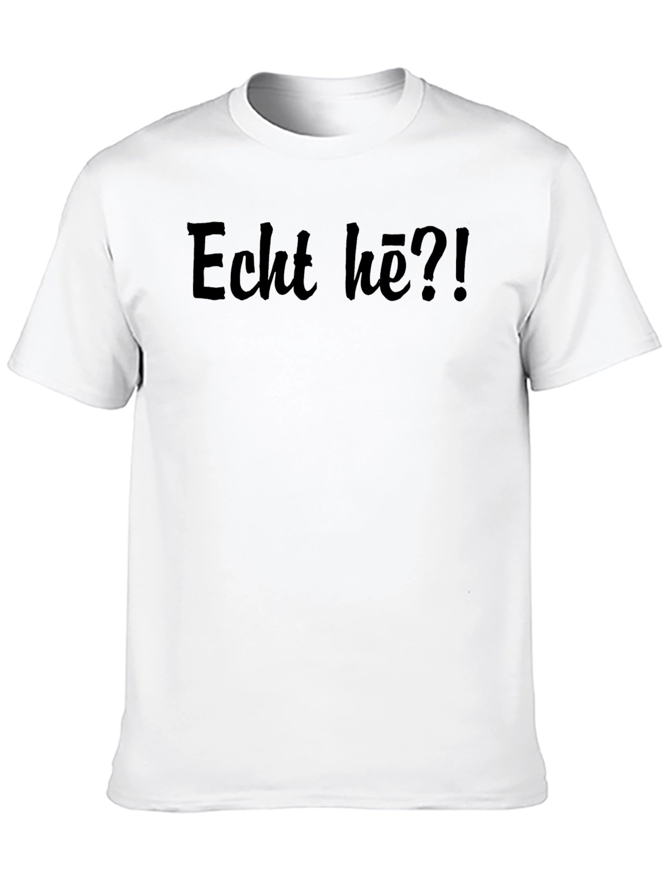 Echt hē?! Black Graphic Tee - Casual Style