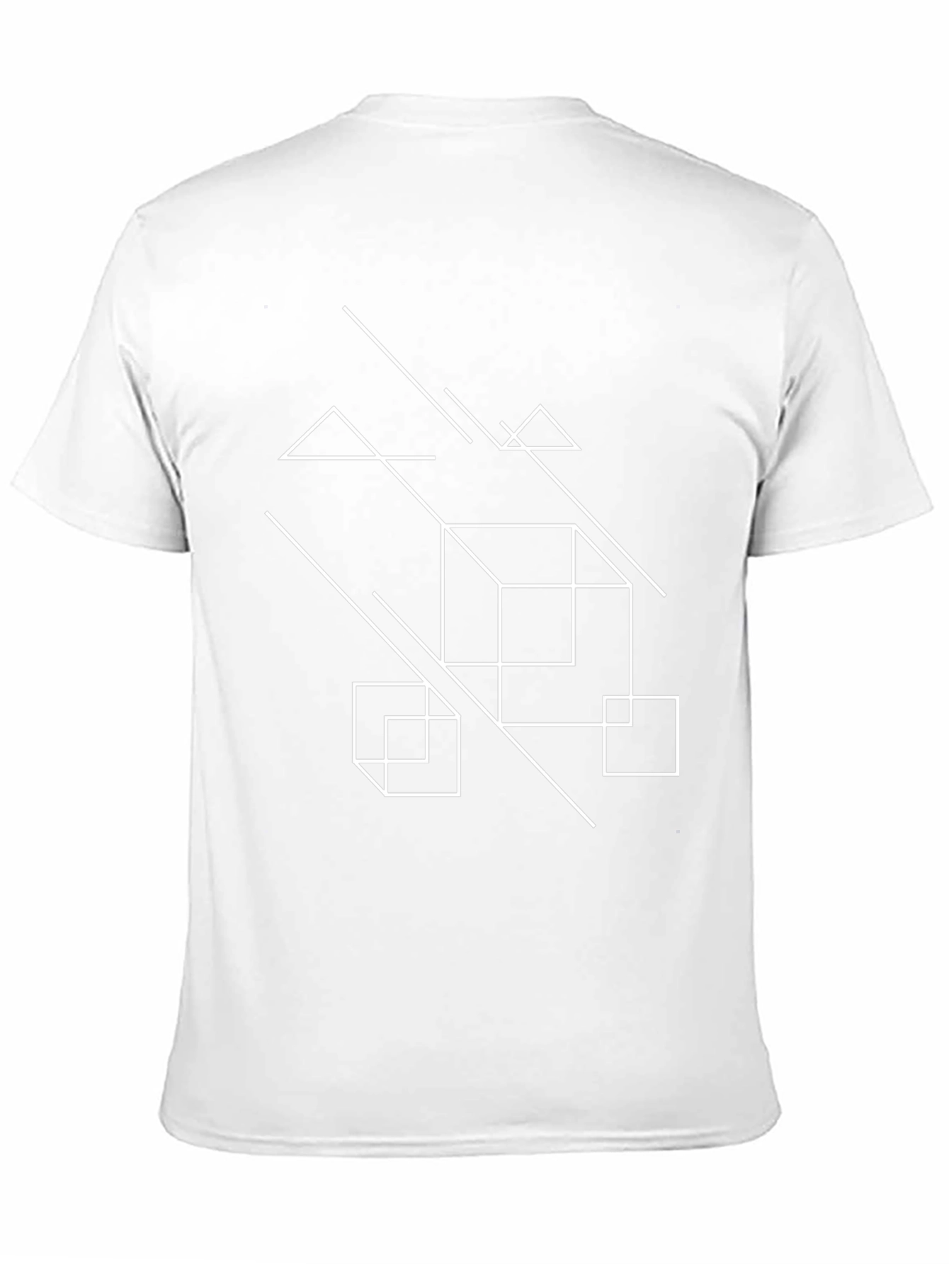 Geometric Graphic Tee - Modern Black T-Shirt