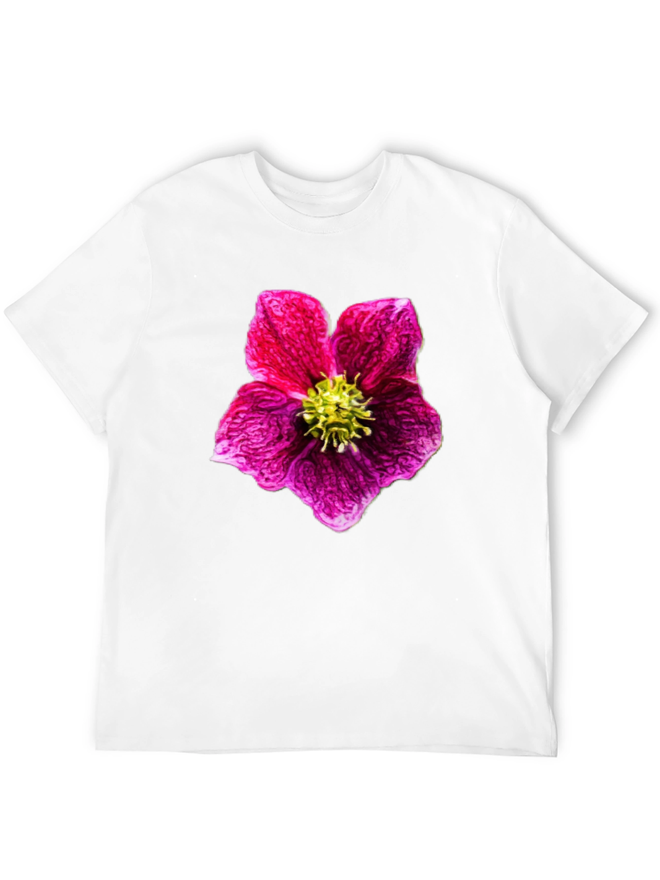 Floral Print Crew Neck T-Shirt
