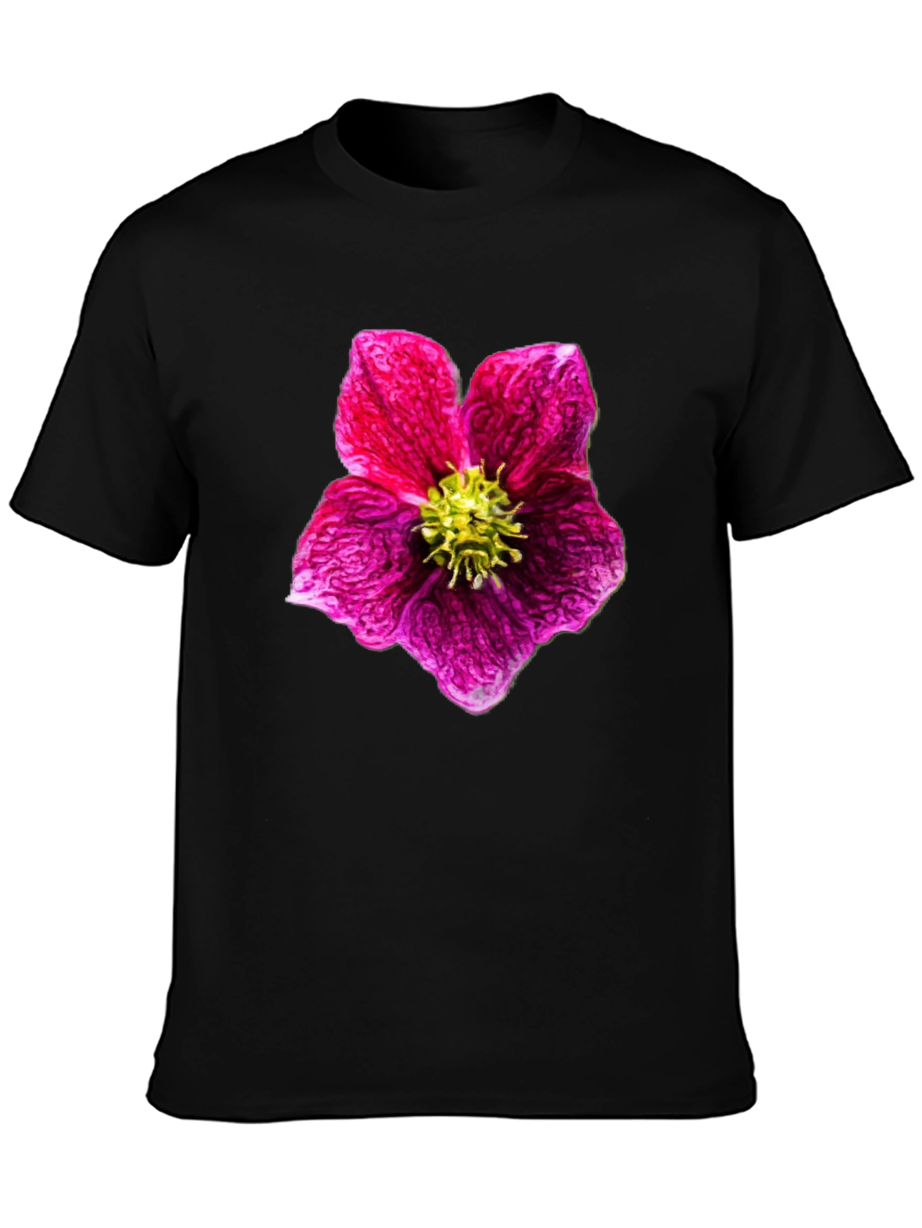 Floral Print Crew Neck T-Shirt