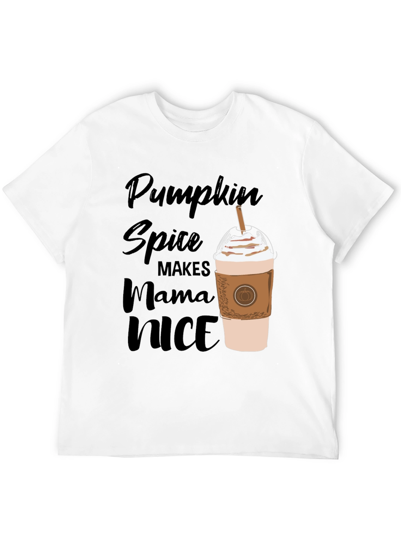 Pumpkin Spice Mama Nice Graphic T-Shirt