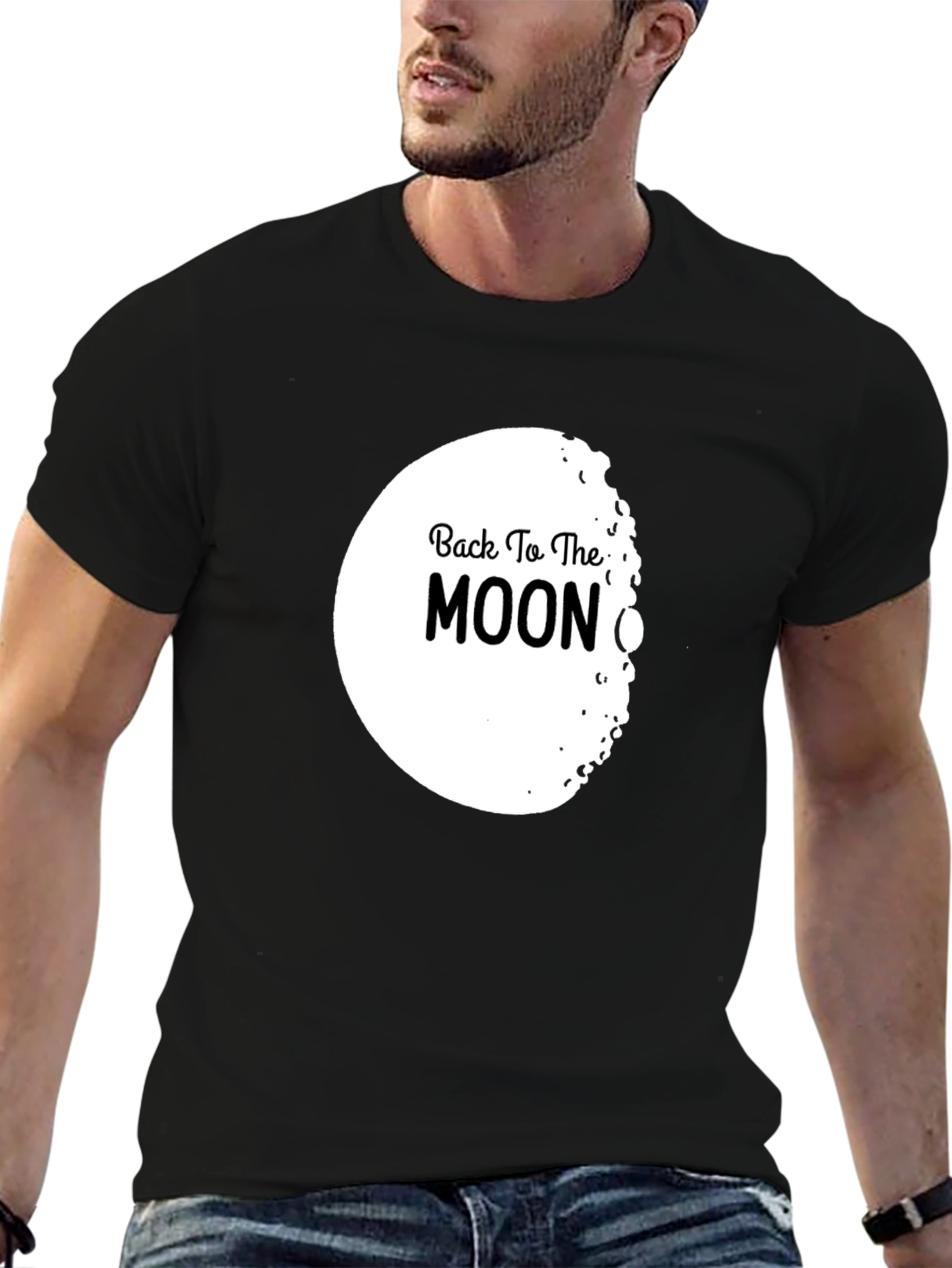 Back to the Moon Graphic Tee - Premium Cotton