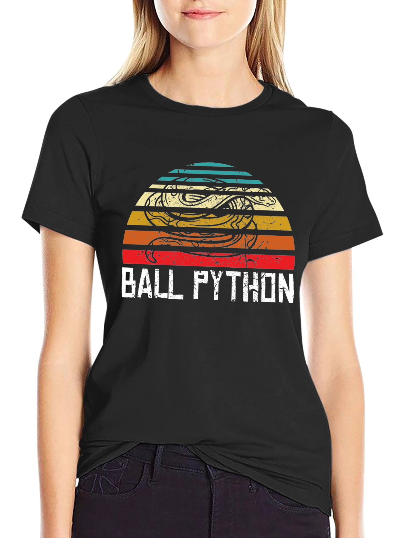 Retro Ball Python Graphic T-Shirt