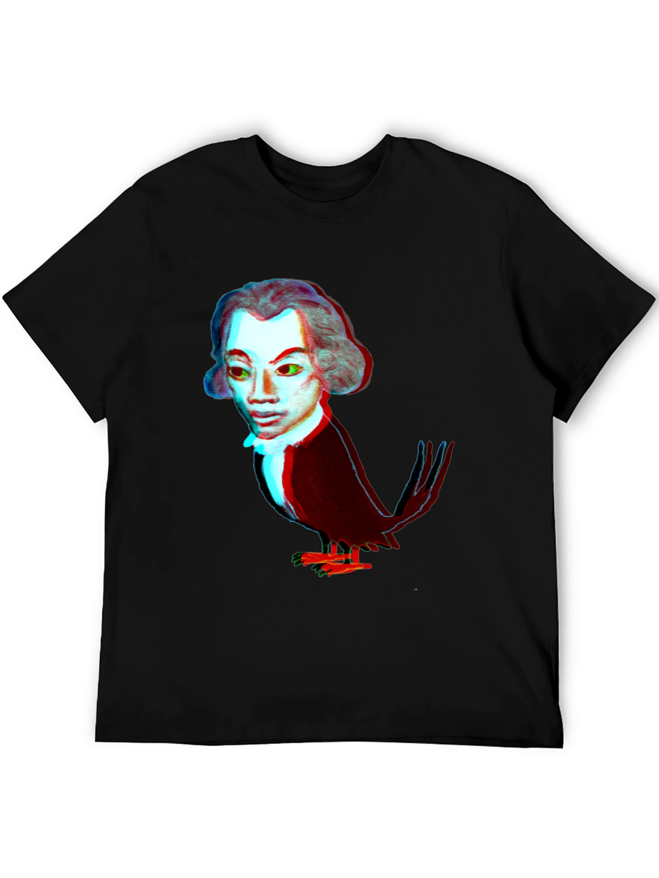 Man-Bird Graphic Tee - Black T-Shirt