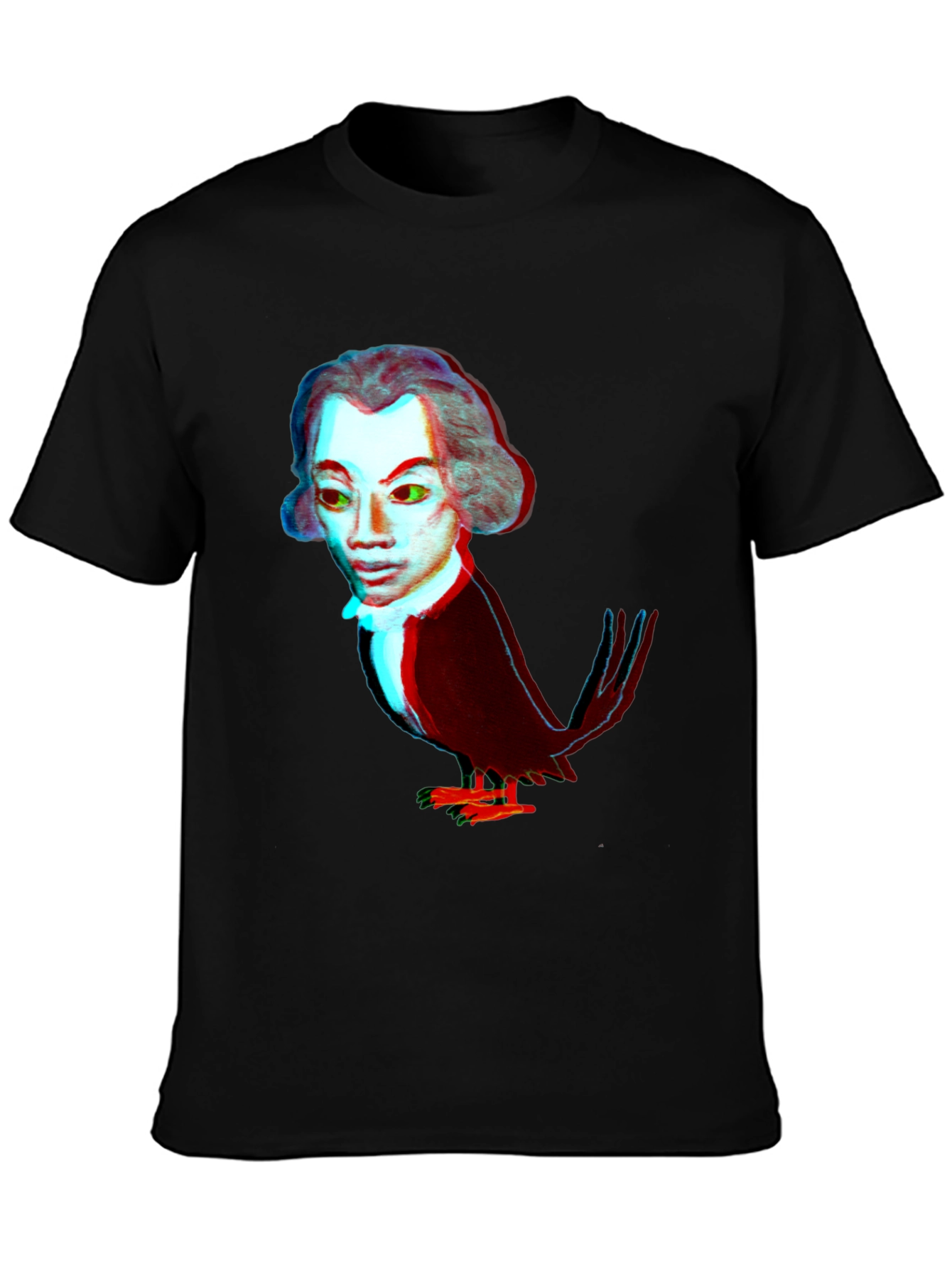 Man-Bird Graphic Tee - Black T-Shirt