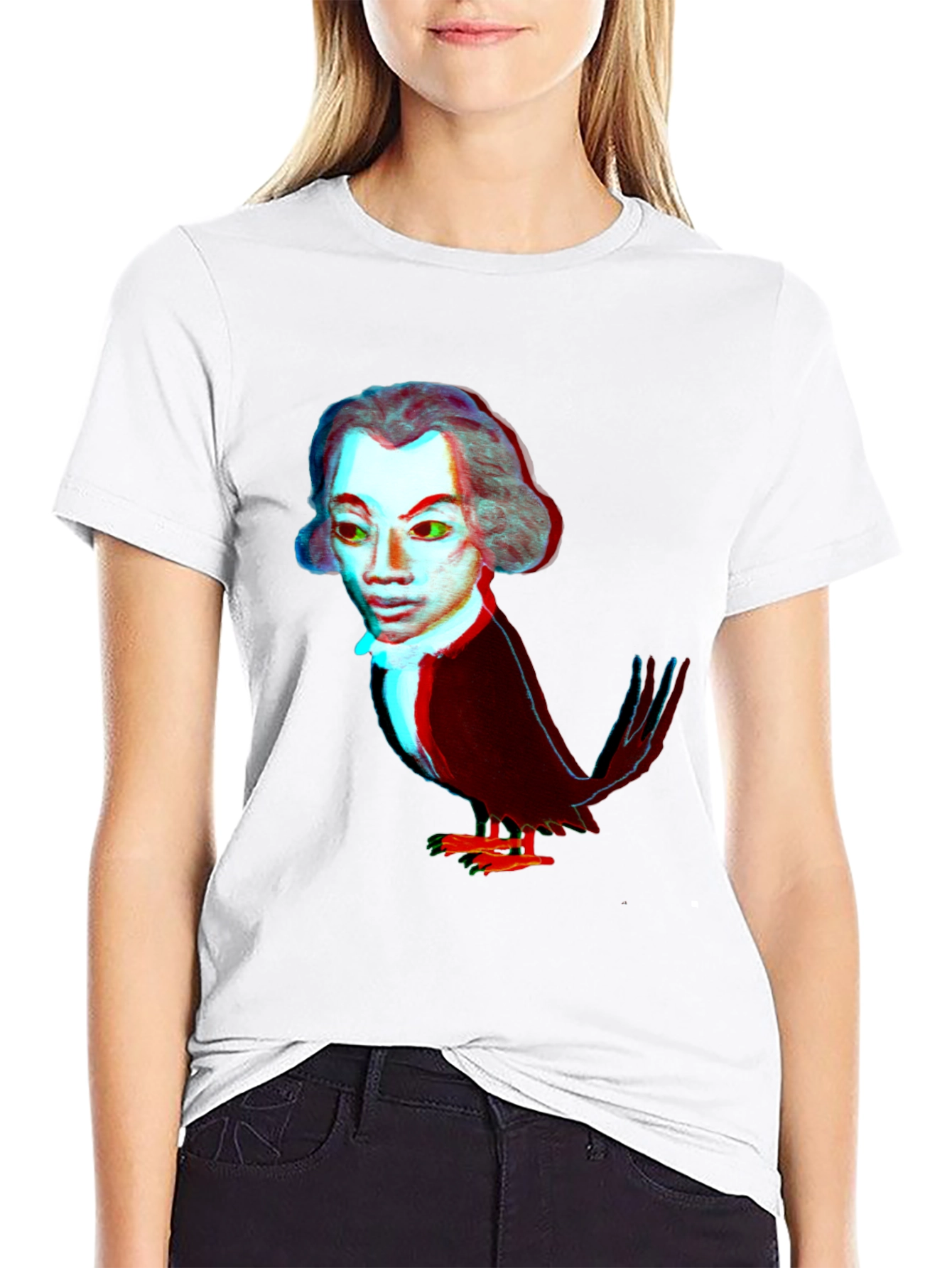 Man-Bird Graphic Tee - Black T-Shirt