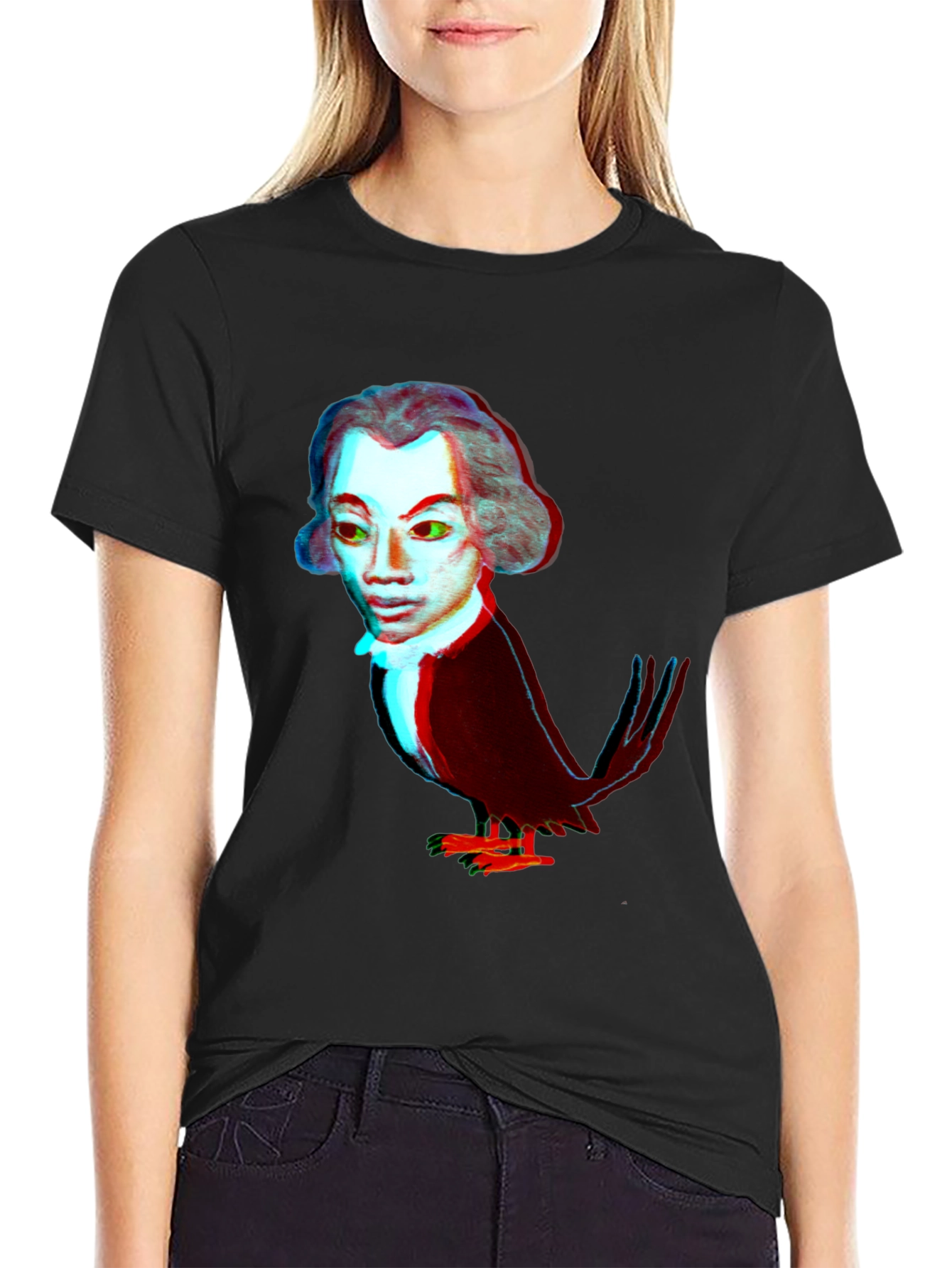 Man-Bird Graphic Tee - Black T-Shirt