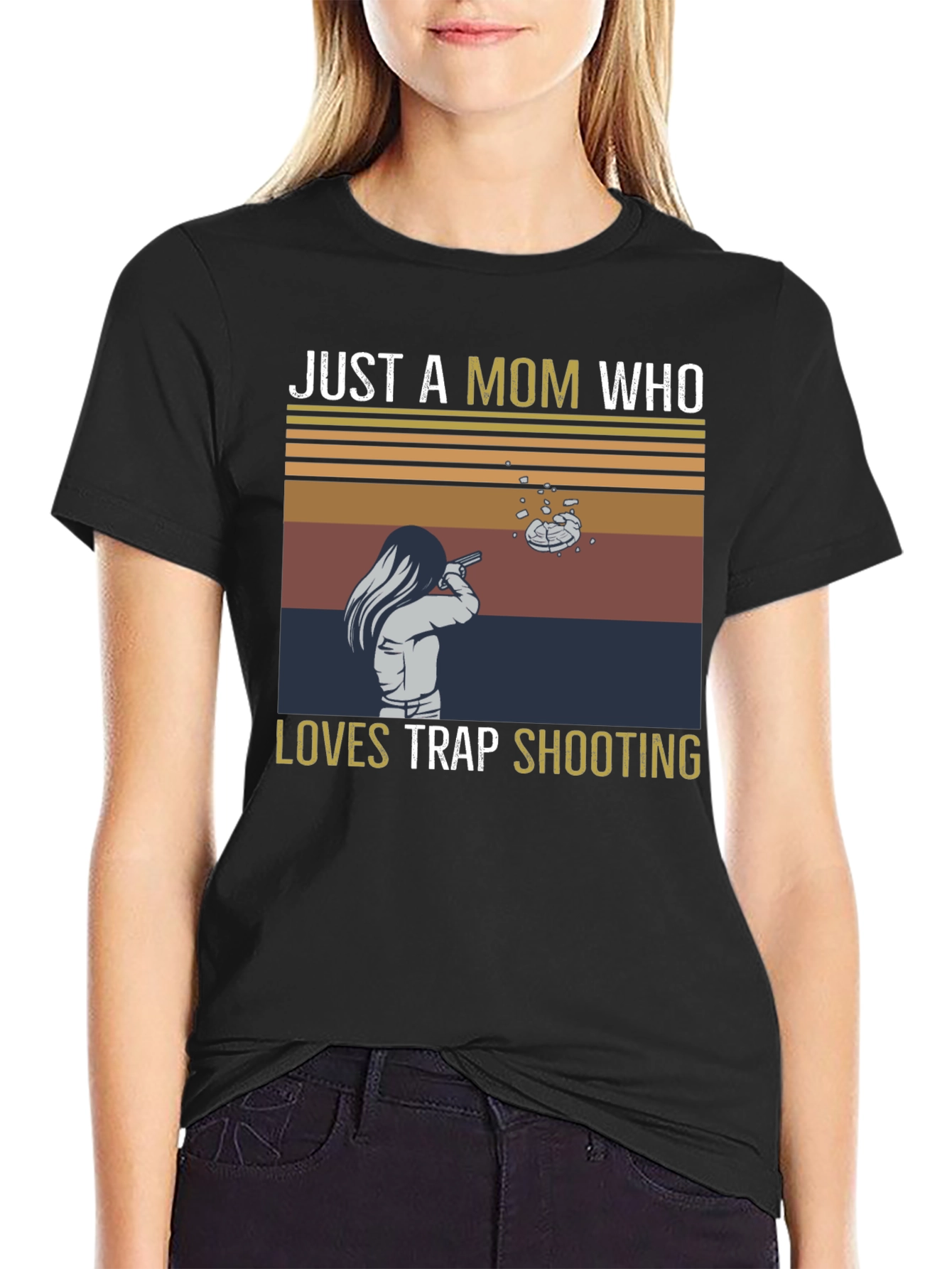 Just a Mom Who Loves Trap Shooting T-Shirt
