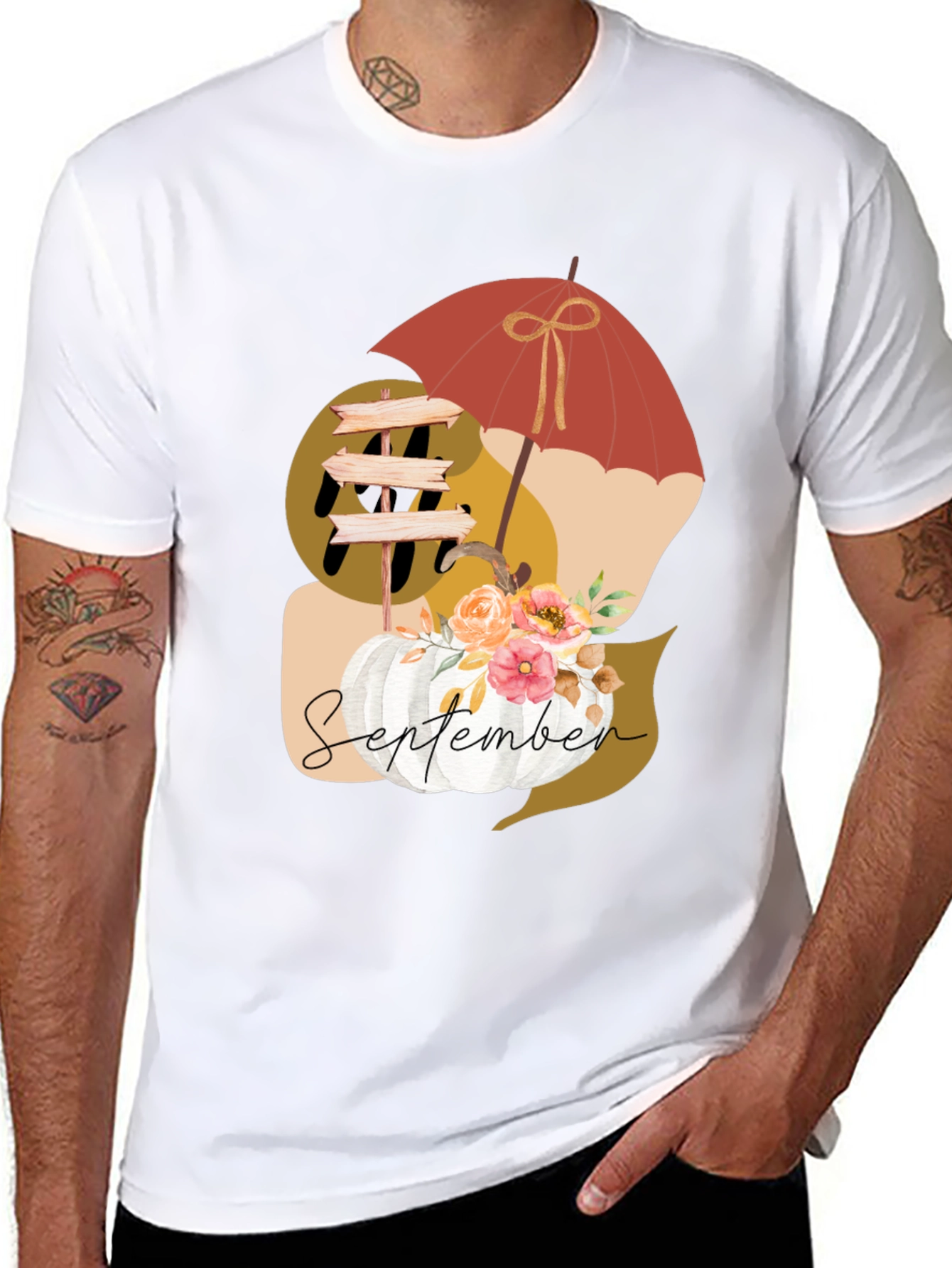 September Fall Pumpkin T-Shirt