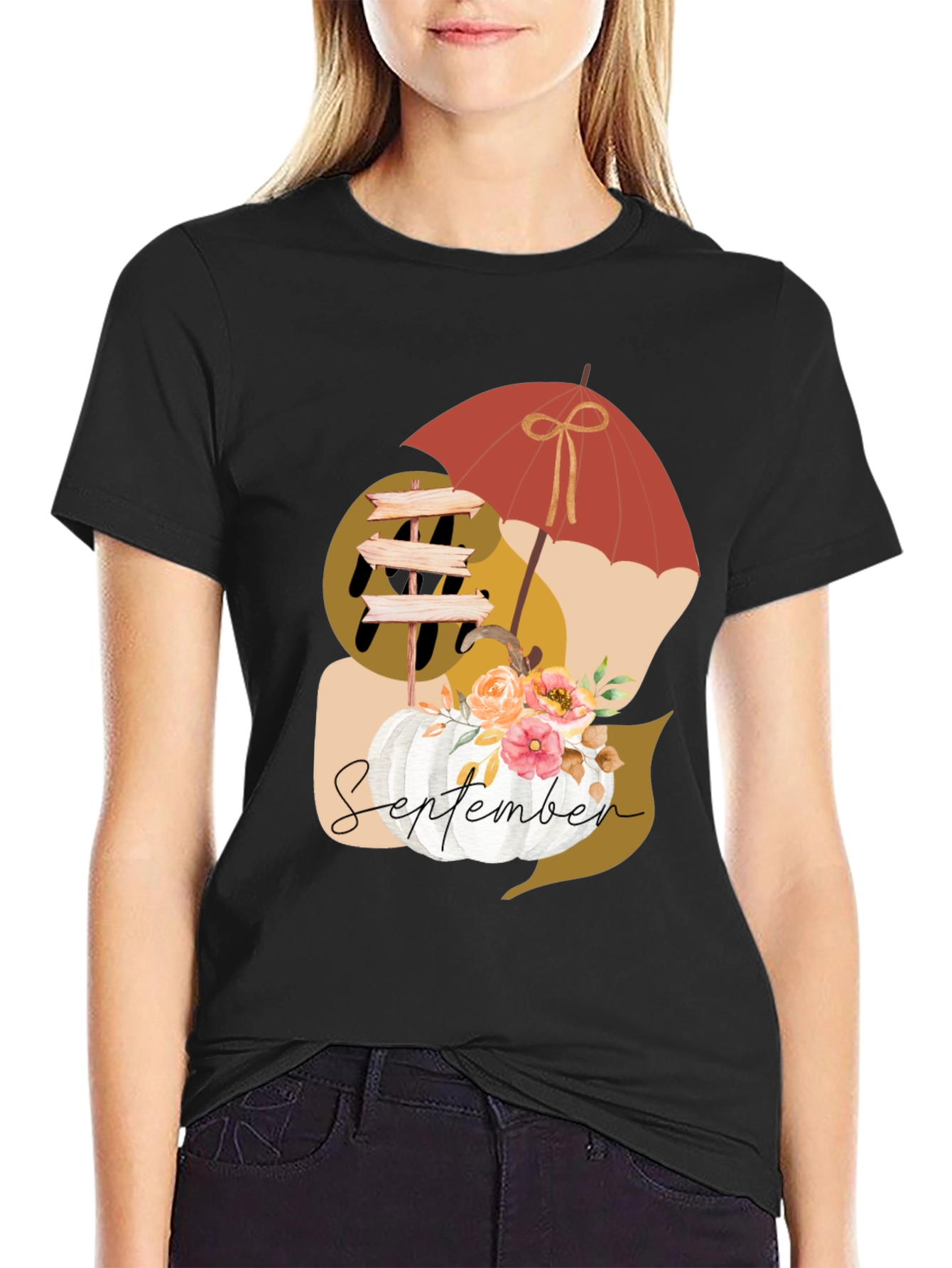 September Fall Pumpkin T-Shirt