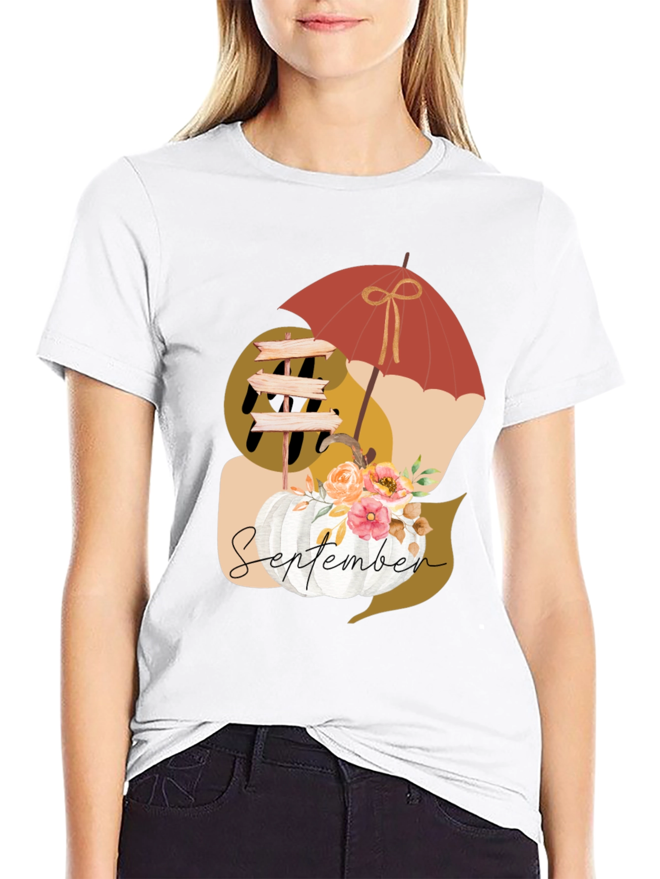 September Fall Pumpkin T-Shirt
