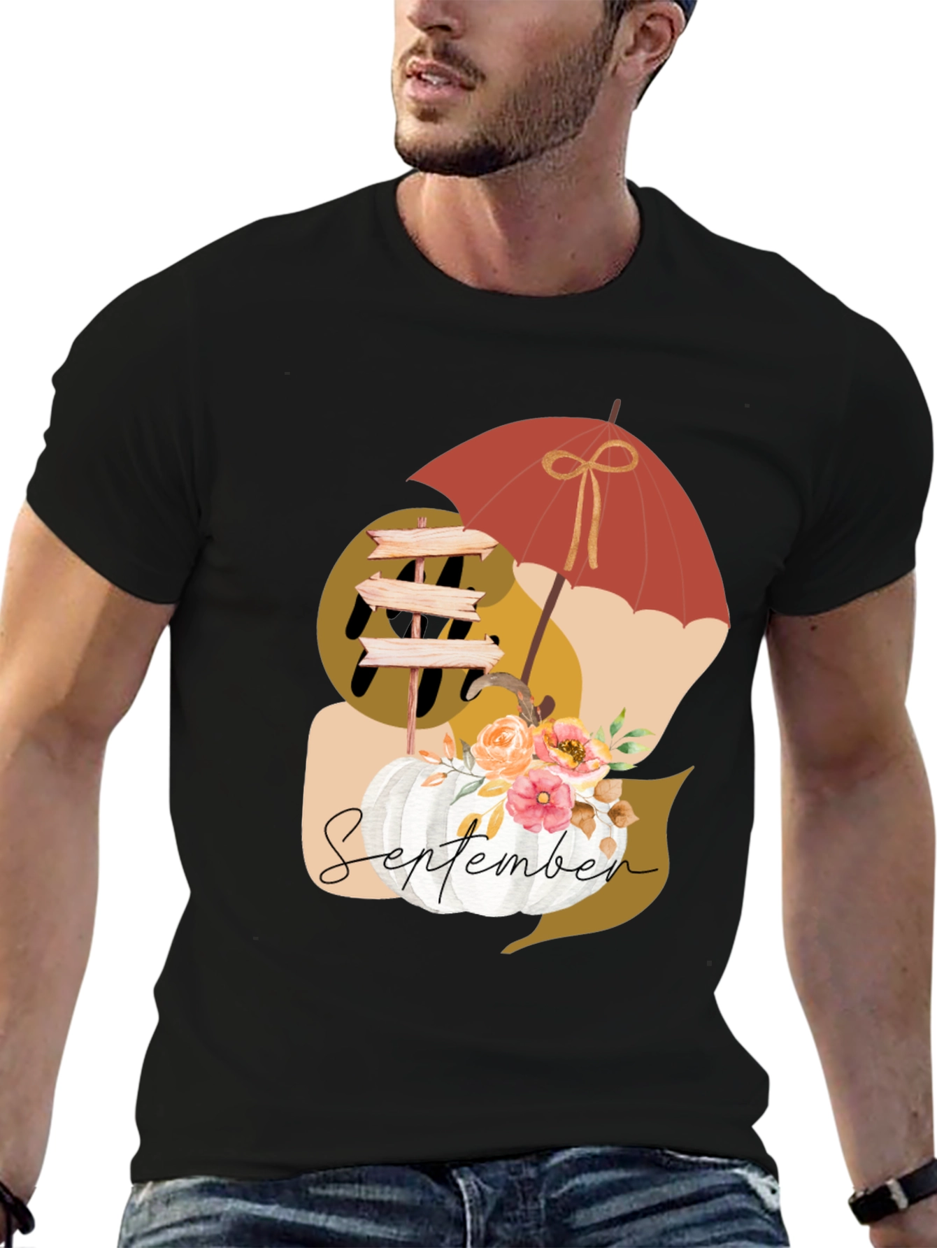 September Fall Pumpkin T-Shirt
