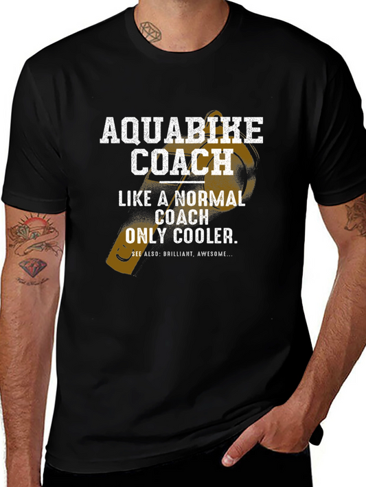 Aquabike Coach T-Shirt - Cool Coach Gift