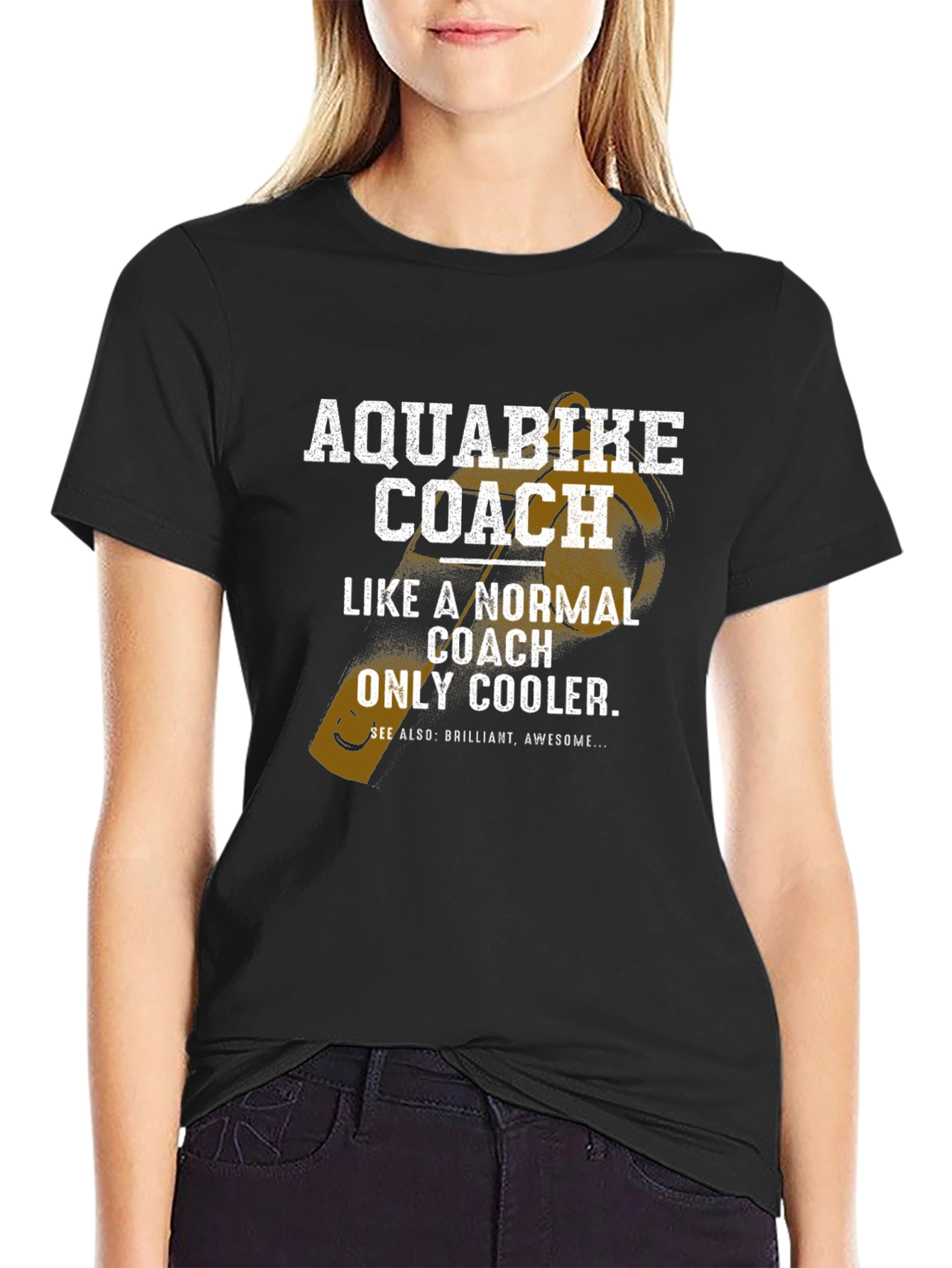 Aquabike Coach T-Shirt - Cool Coach Gift