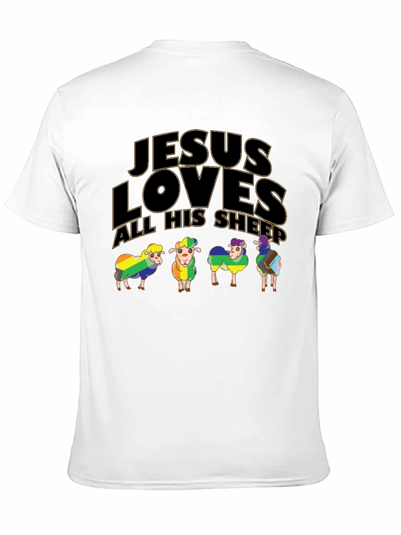 Jesus Loves All His Sheep Pride T-Shirt