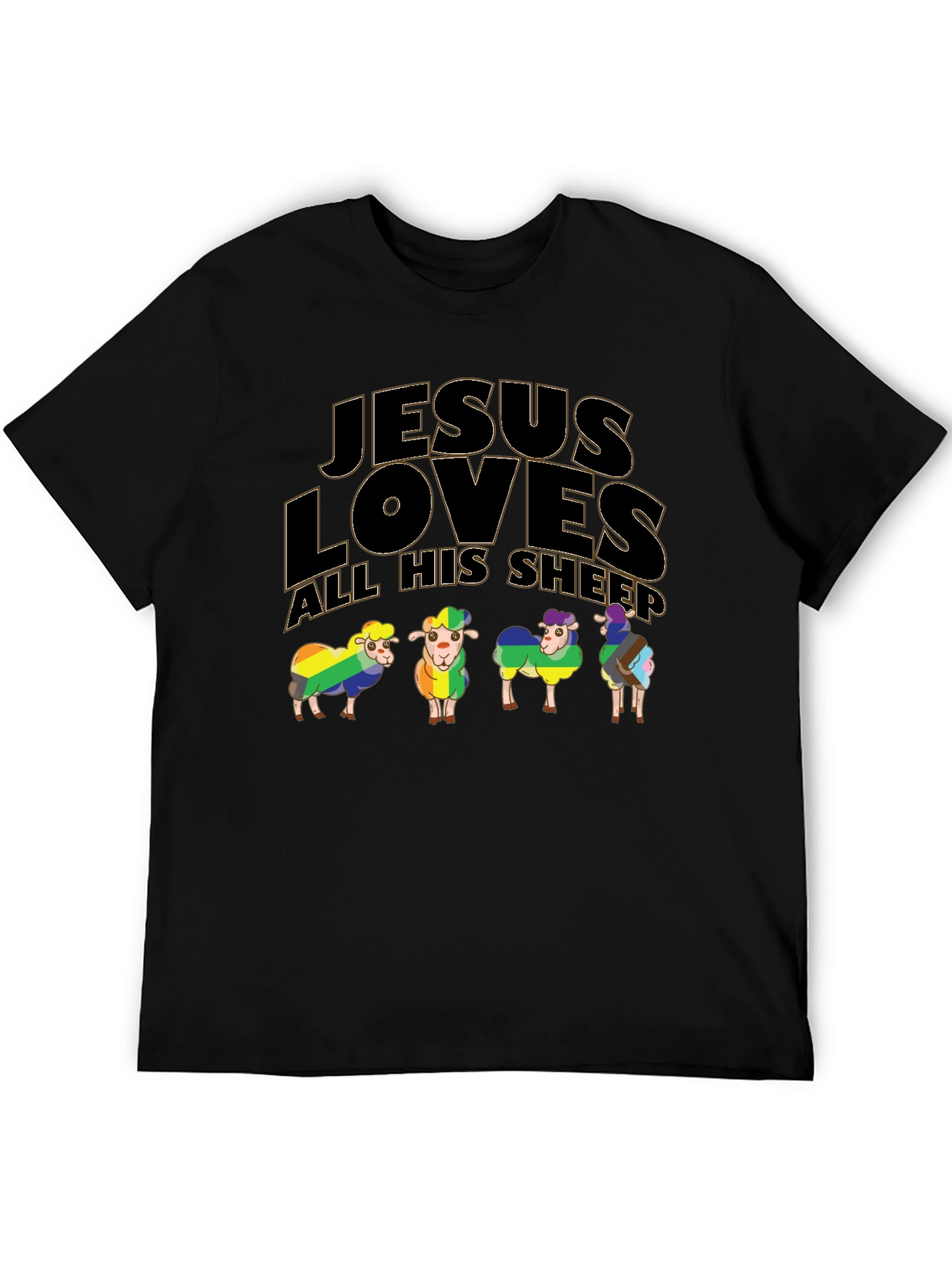 Jesus Loves All His Sheep Pride T-Shirt