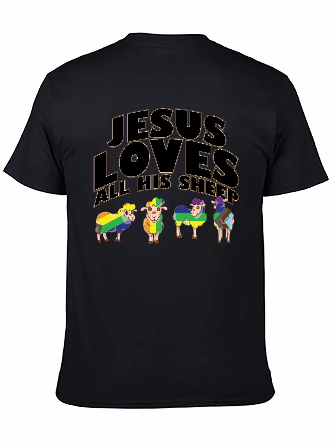 Jesus Loves All His Sheep Pride T-Shirt