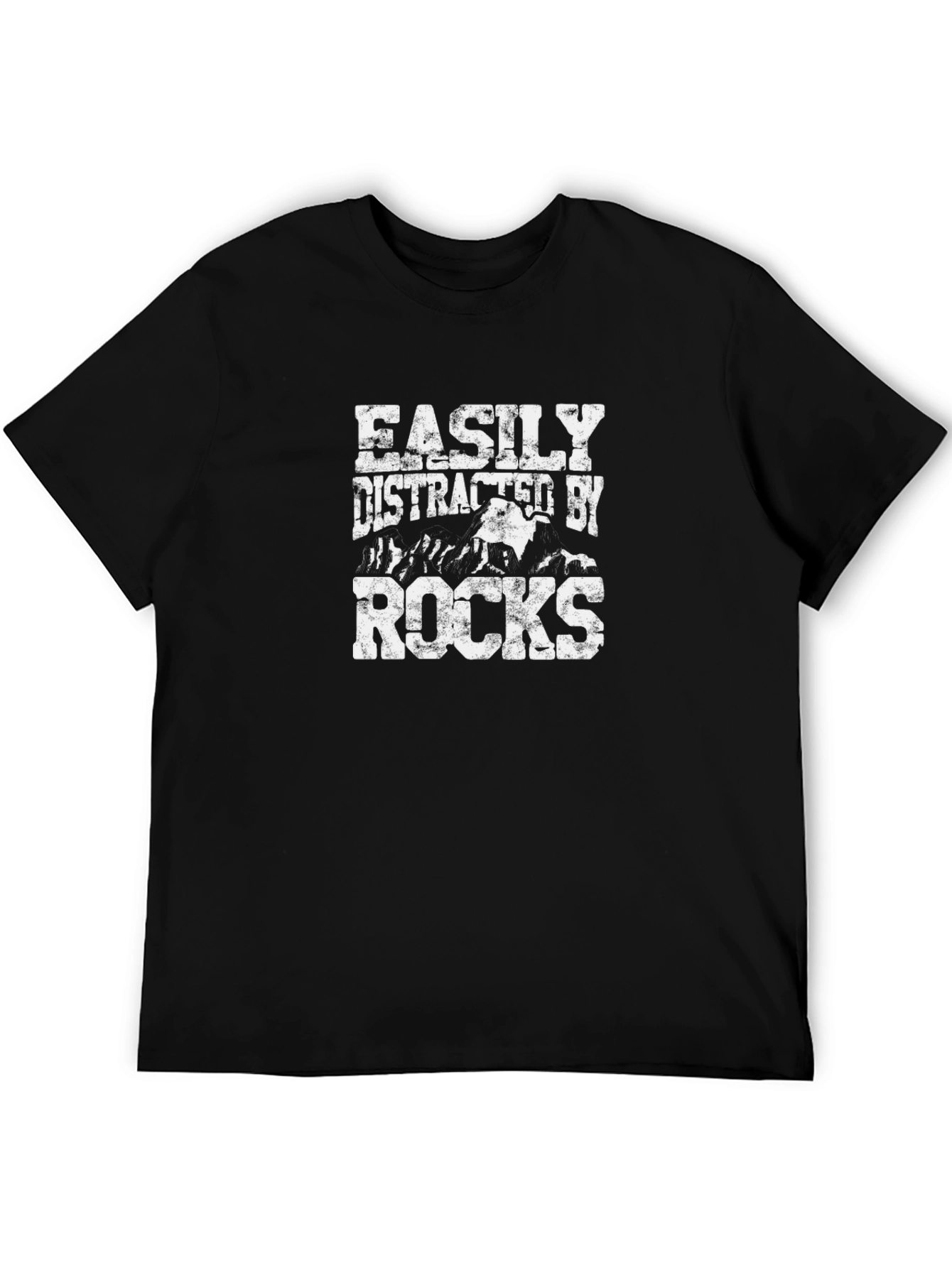 Easily Distracted By Rocks Graphic T-Shirt