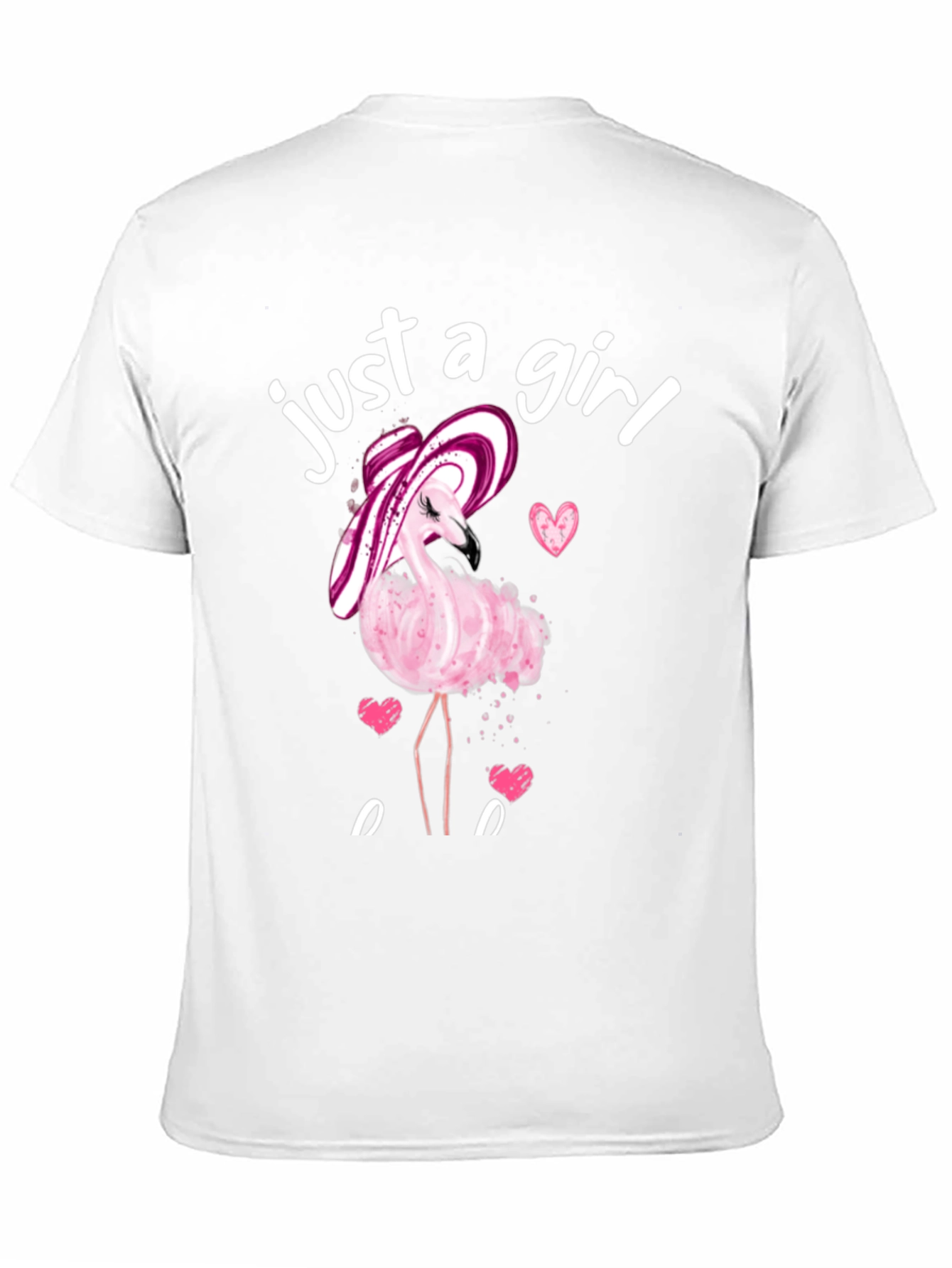 Just a Girl Flamingo T-Shirt