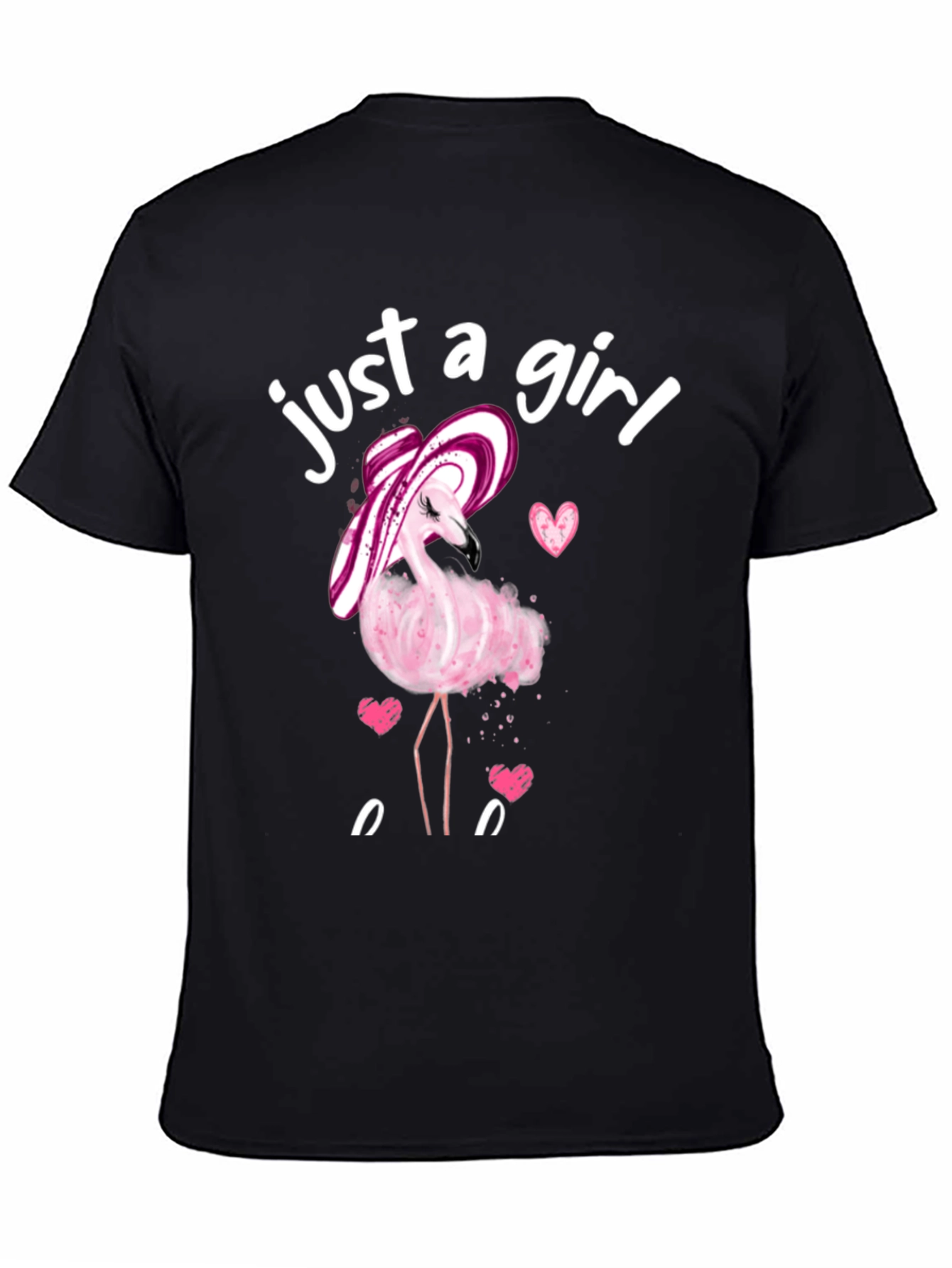 Just a Girl Flamingo T-Shirt