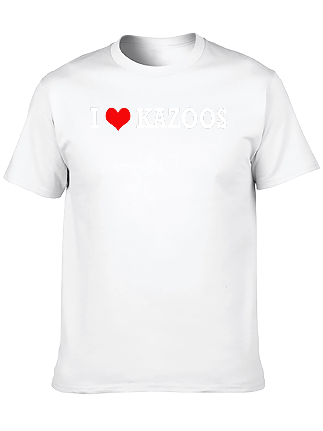 I Heart Kazoos T-Shirt - Novelty Music Lover Tee