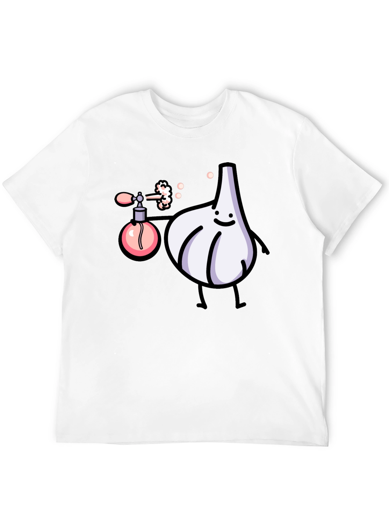 Funny Garlic Perfume T-Shirt - Black Cotton Tee