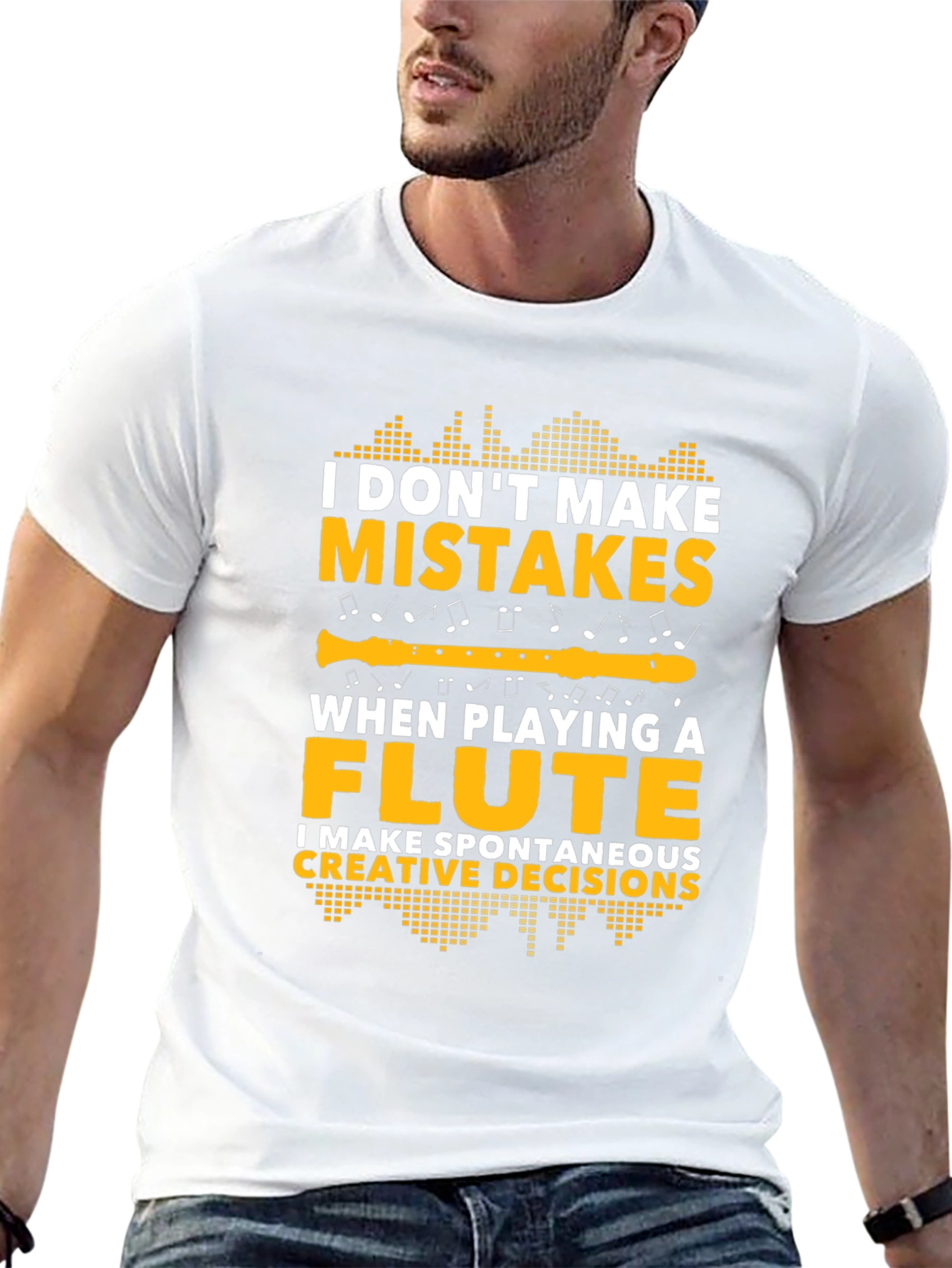 Funny Flute Player T-Shirt - Spontaneous Creative Decisions