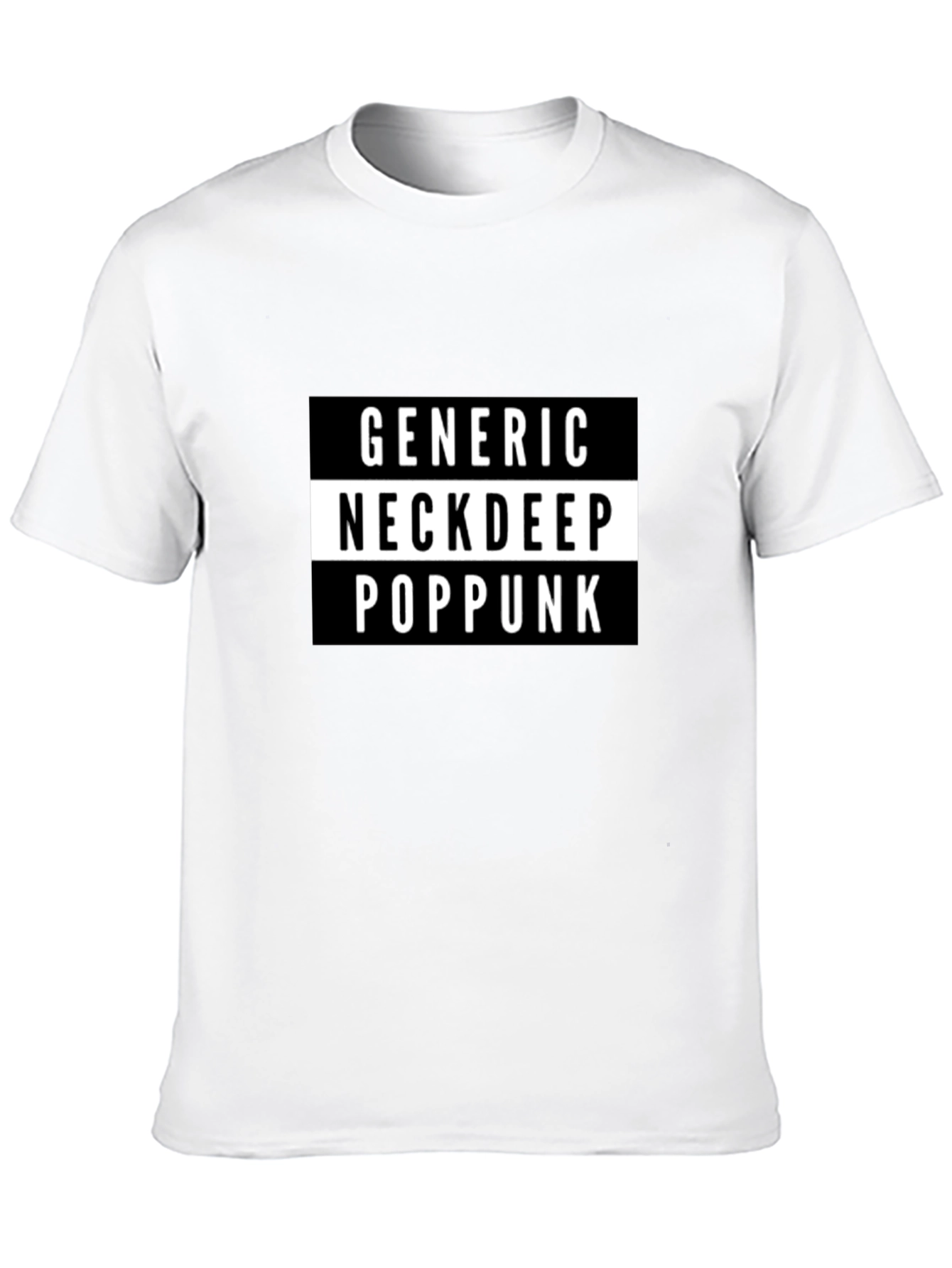 Generic Neck Deep Pop Punk Black T-Shirt