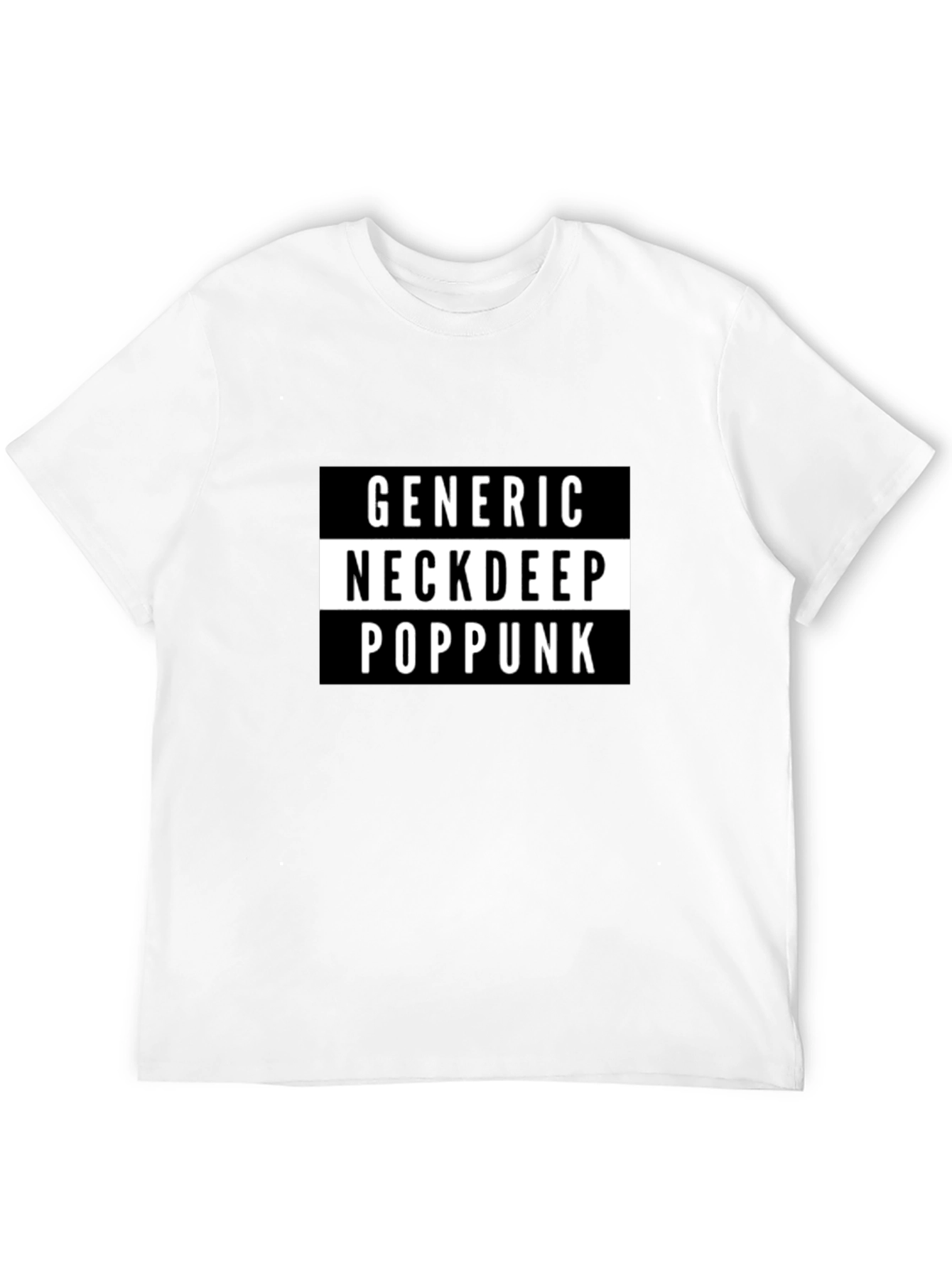 Generic Neck Deep Pop Punk Black T-Shirt