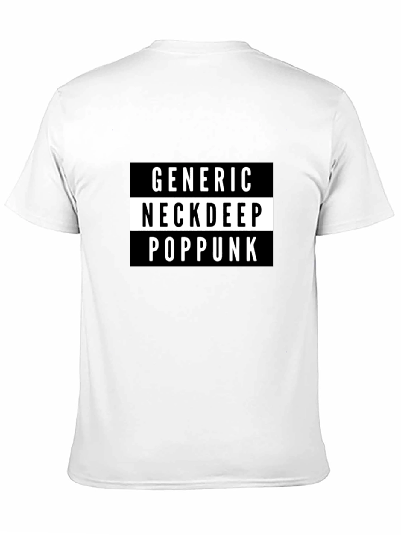 Generic Neck Deep Pop Punk Black T-Shirt