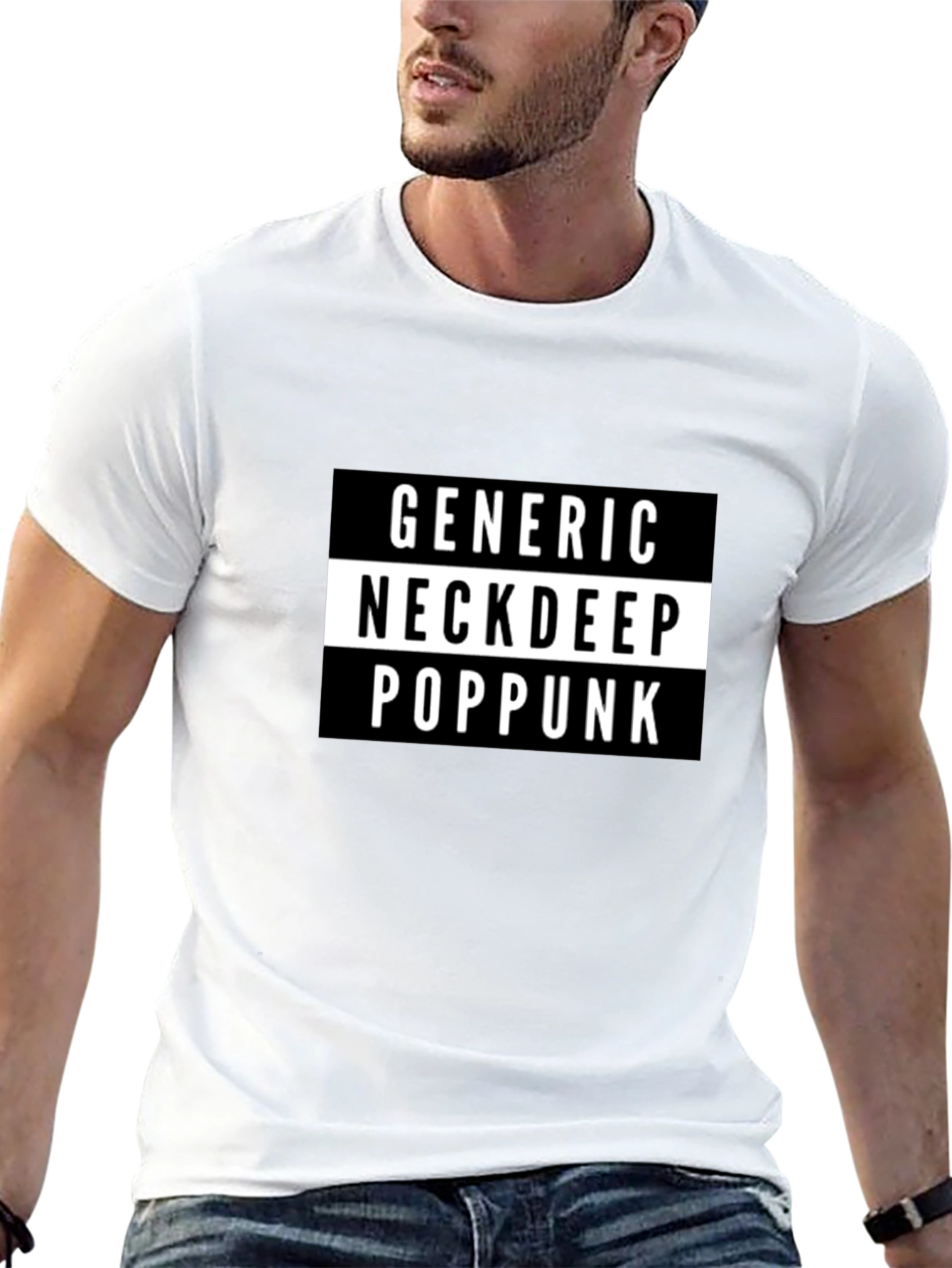 Generic Neck Deep Pop Punk Black T-Shirt
