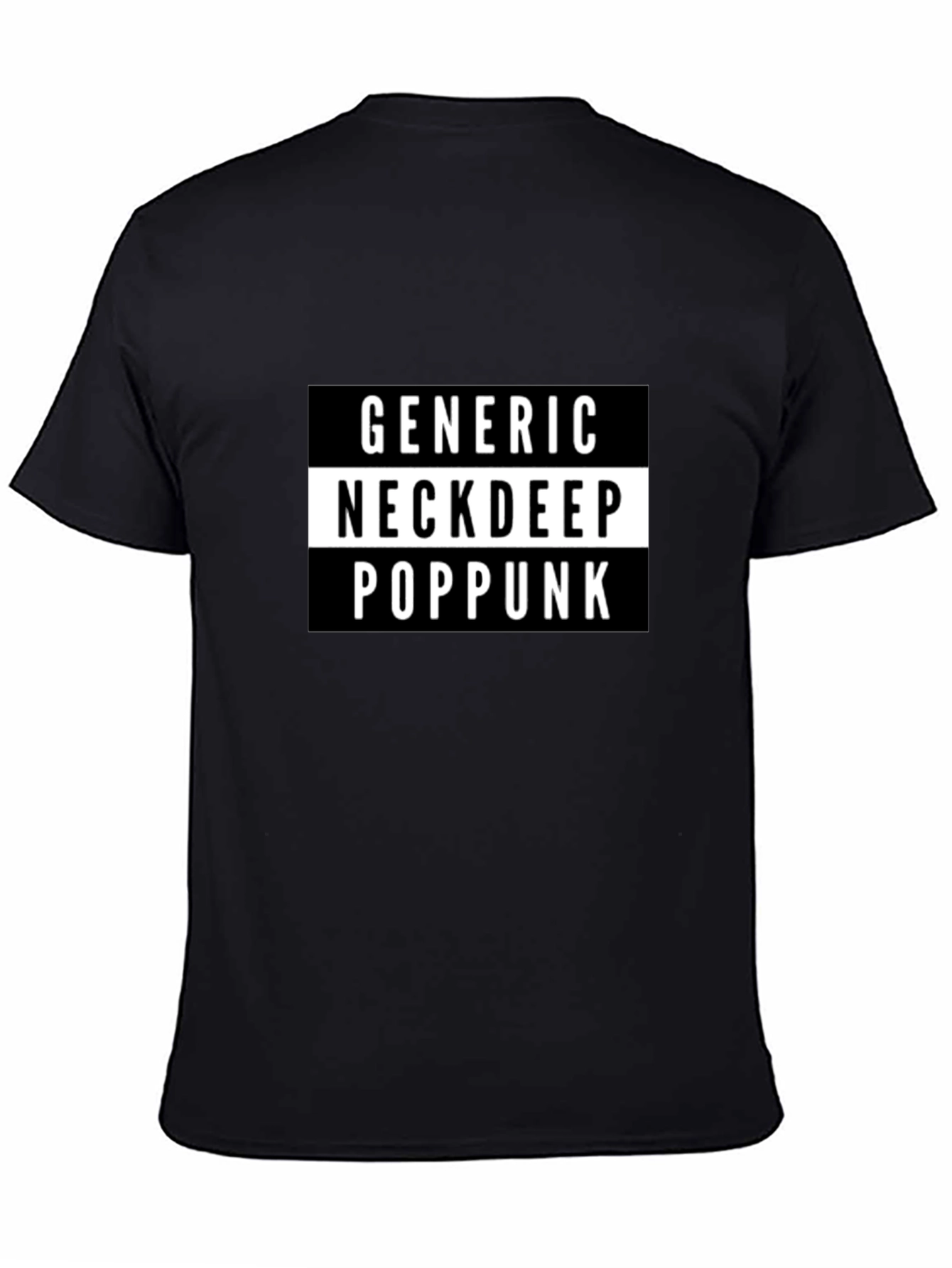 Generic Neck Deep Pop Punk Black T-Shirt