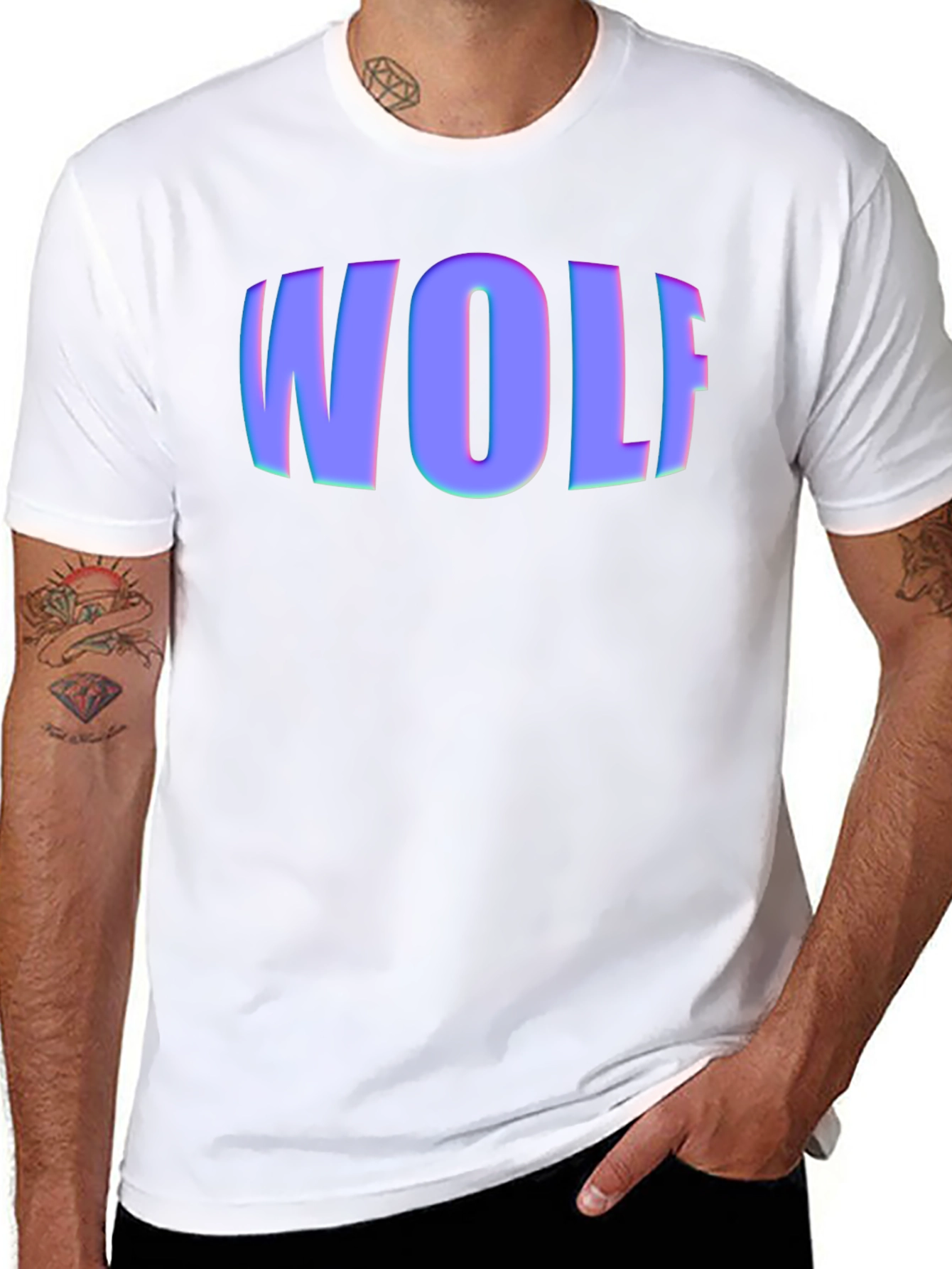 Wolf Graphic Black T-Shirt