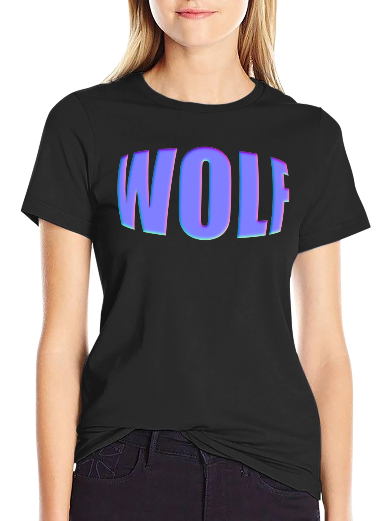 Wolf Graphic Black T-Shirt