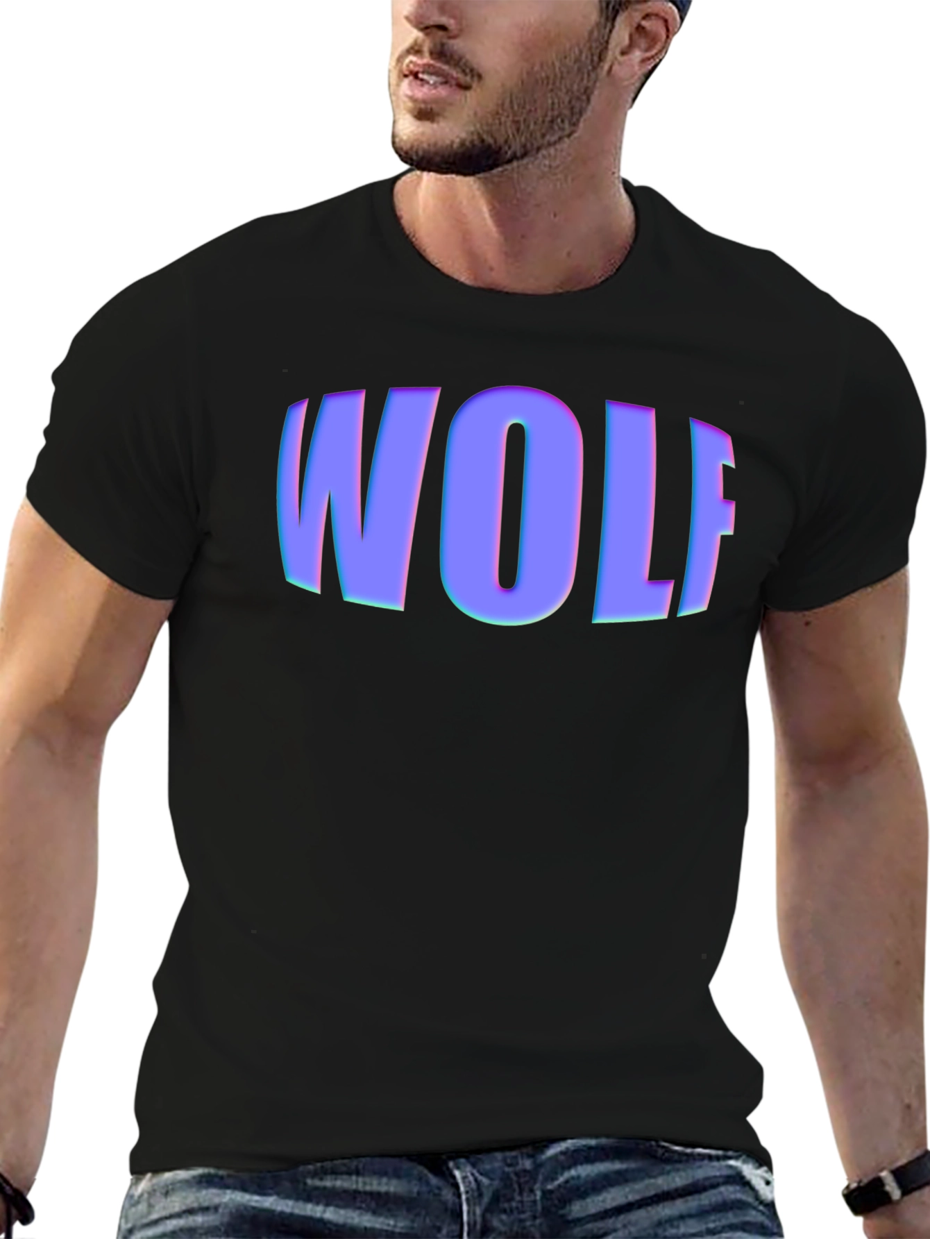 Wolf Graphic Black T-Shirt