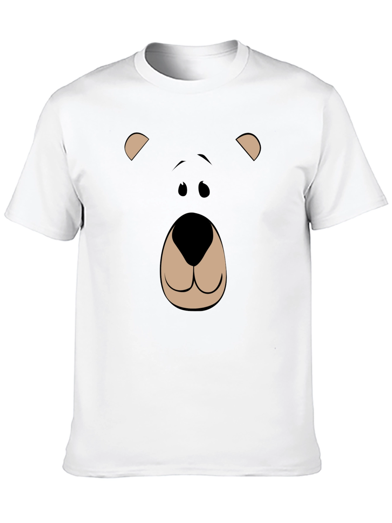 Bear Face Graphic Tee - Black