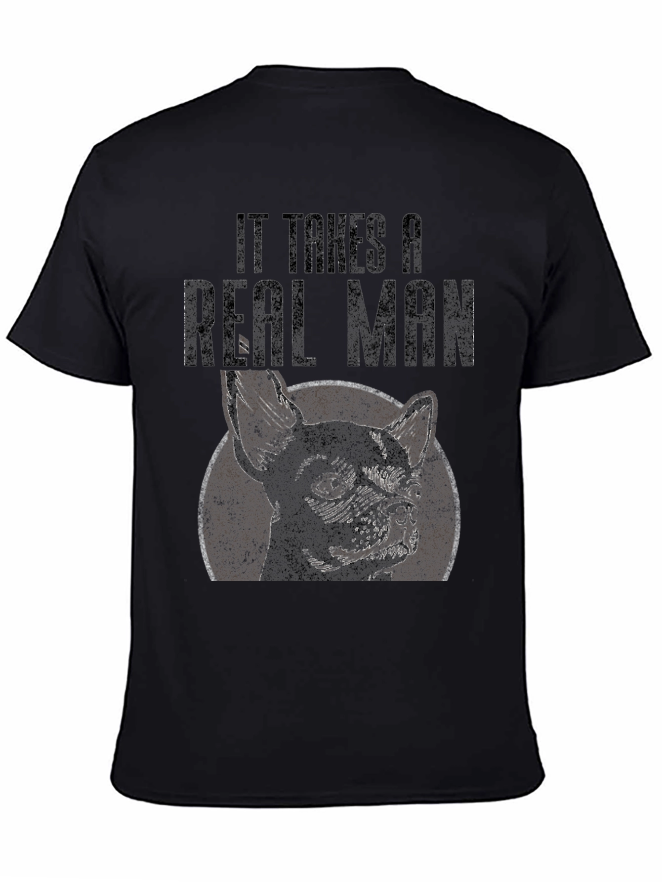 Real Man French Bulldog Graphic Tee
