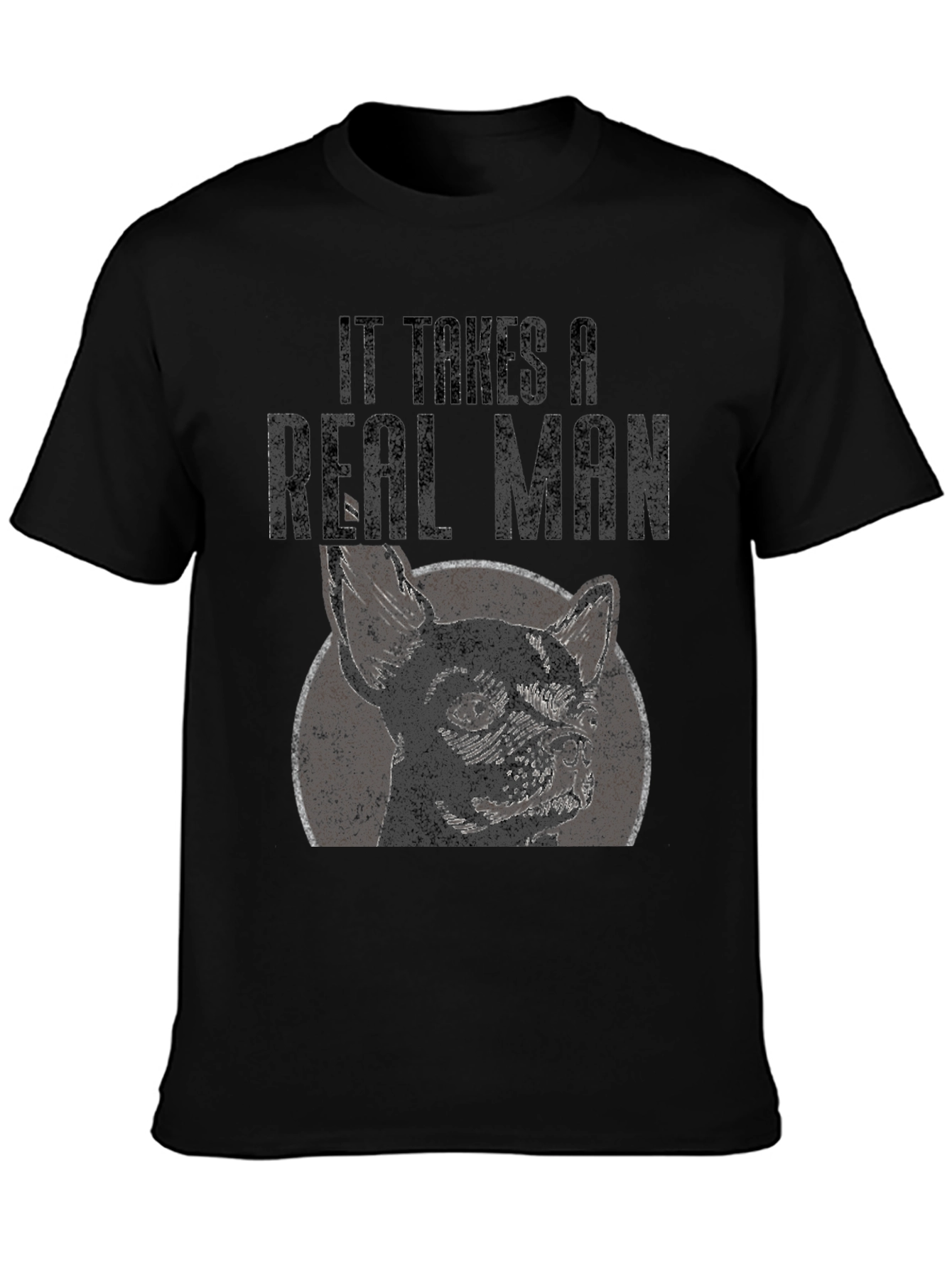 Real Man French Bulldog Graphic Tee